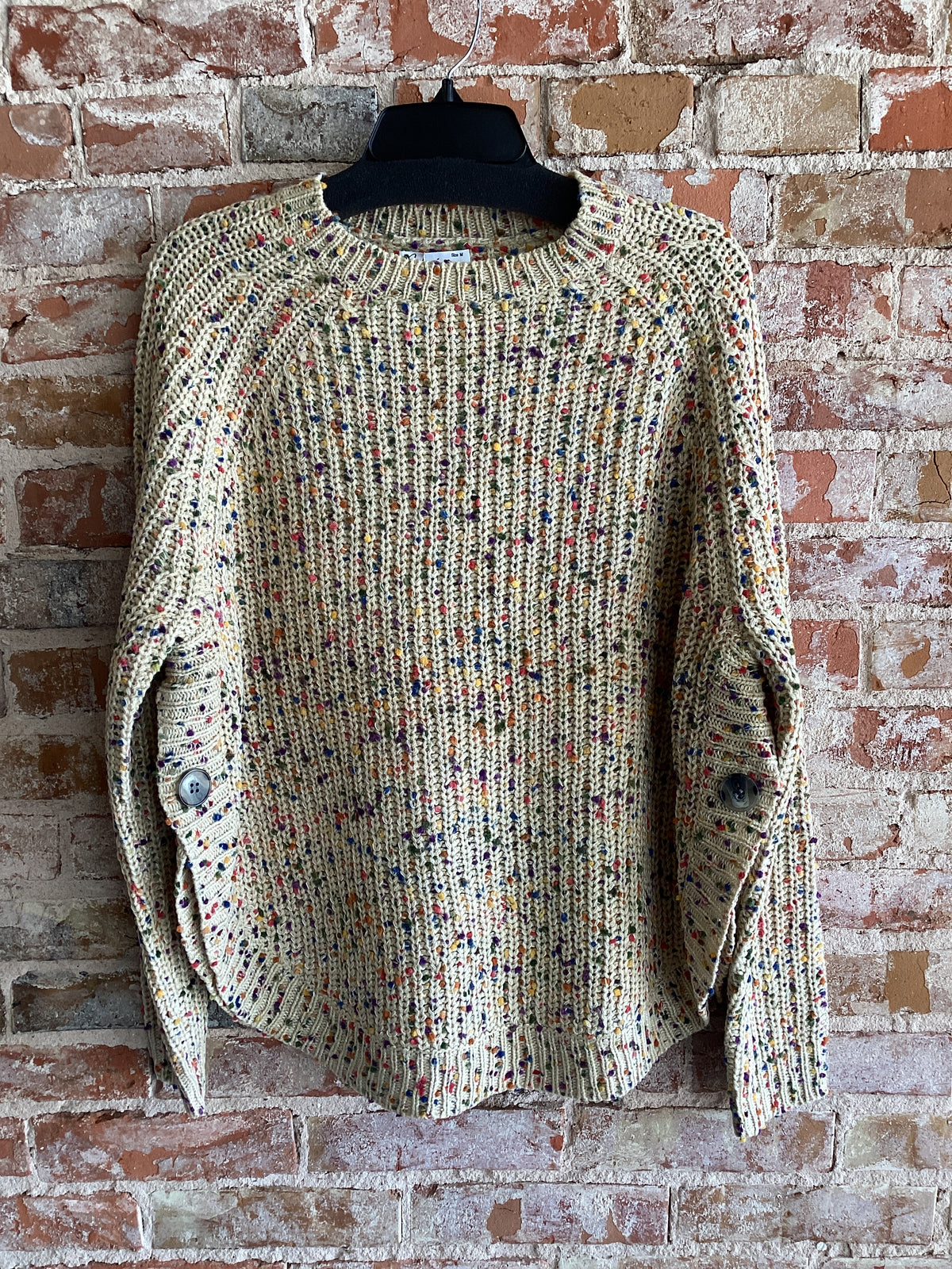 Ethyl Tan Speckled Sweater