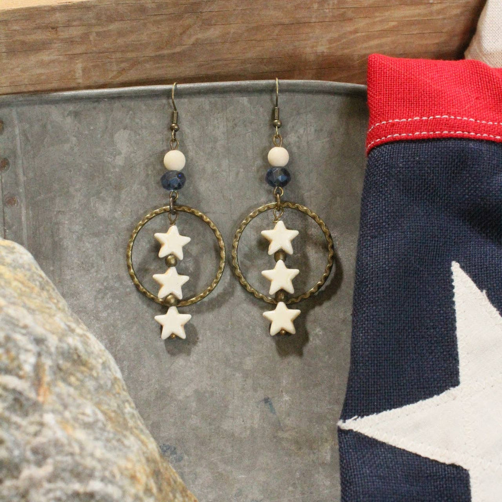 Stars In The Night Sky Dangle Drop Earrings