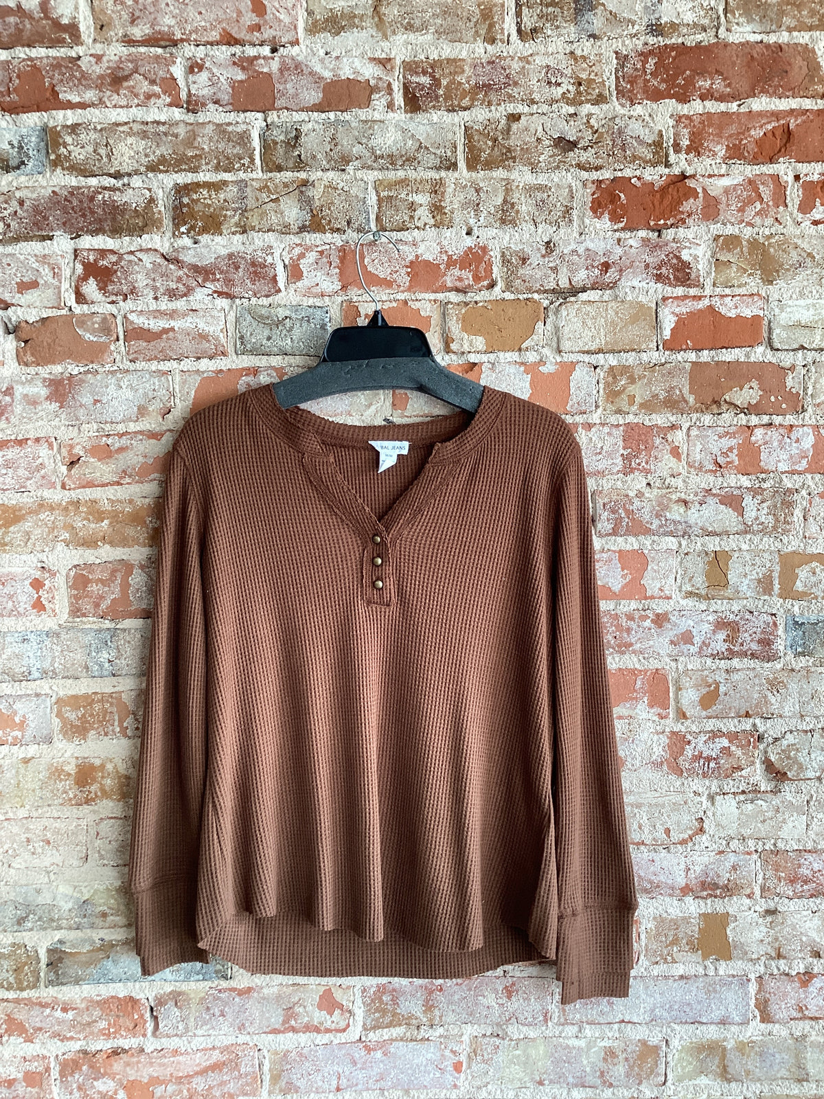 Tribal Henley Long Sleeve Top