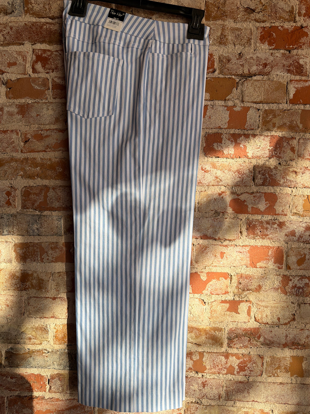 Thin Her Wide Leg Crop Pant Striped