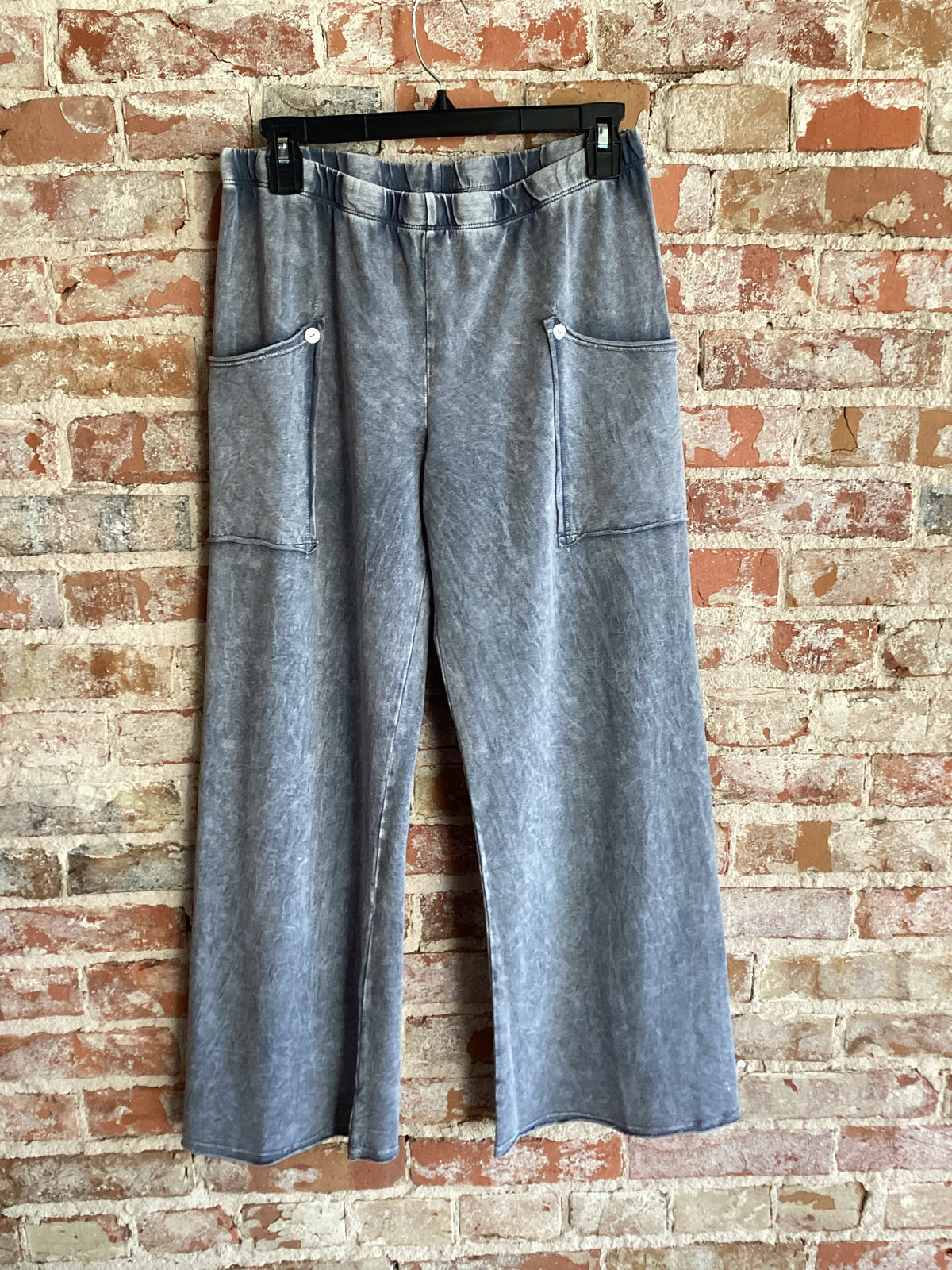 Jess&Jane Terry Spandex Pants W/ Patch Pockets