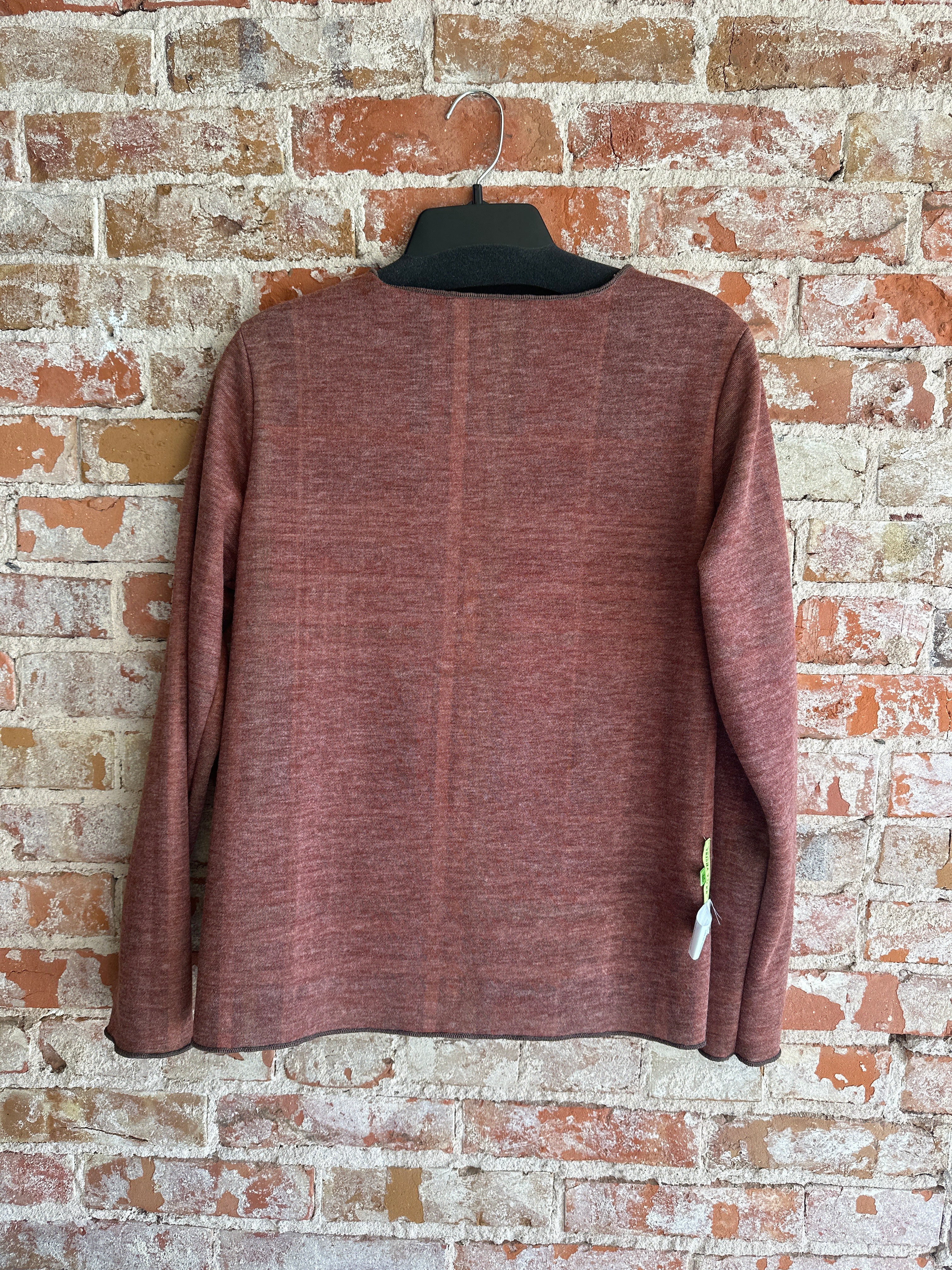 Trisha Tyler maroon reversible top