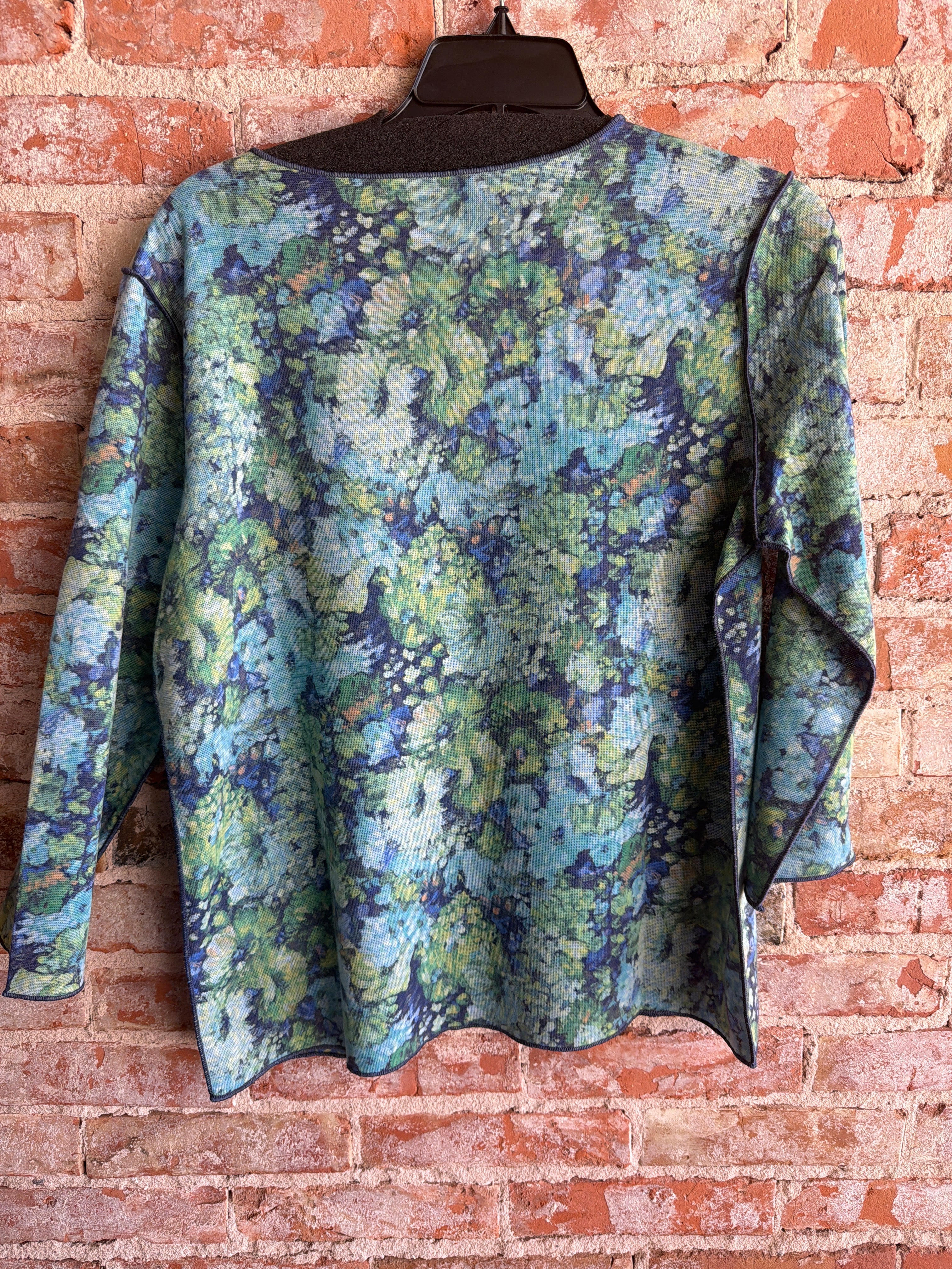 Trisha Tyler Floral Reversible Crewneck Top