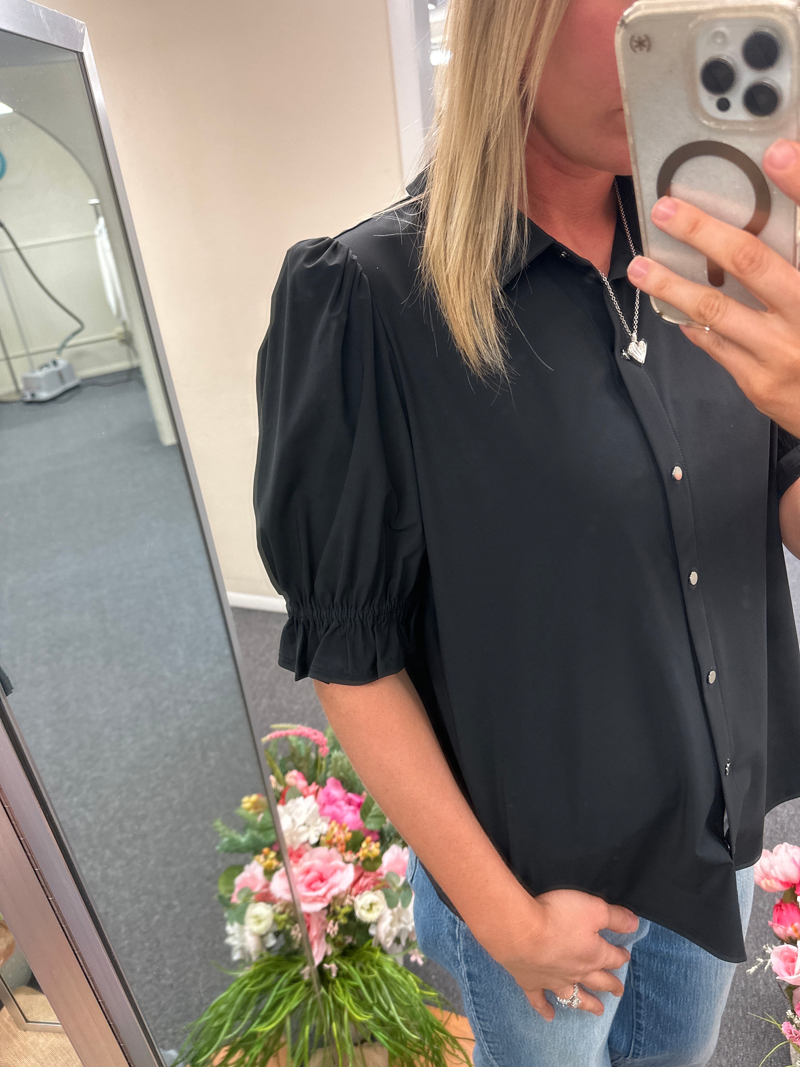 Liverpool Button Front Top