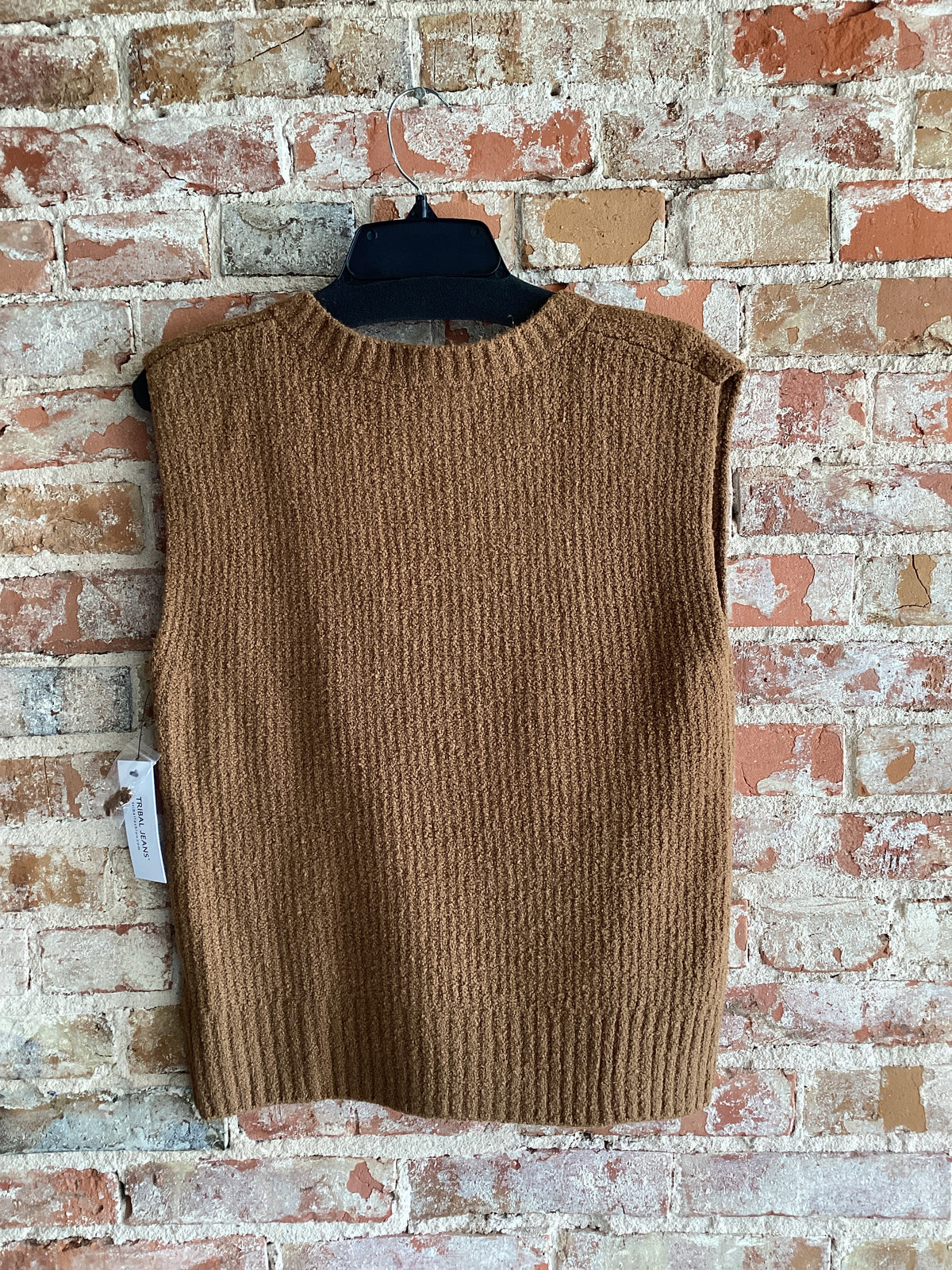 Tribal Split Neck Sweater Vest