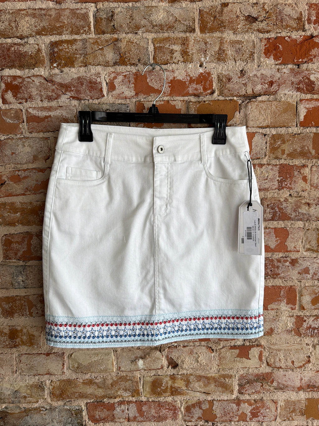 Lulu-B White All American Skort