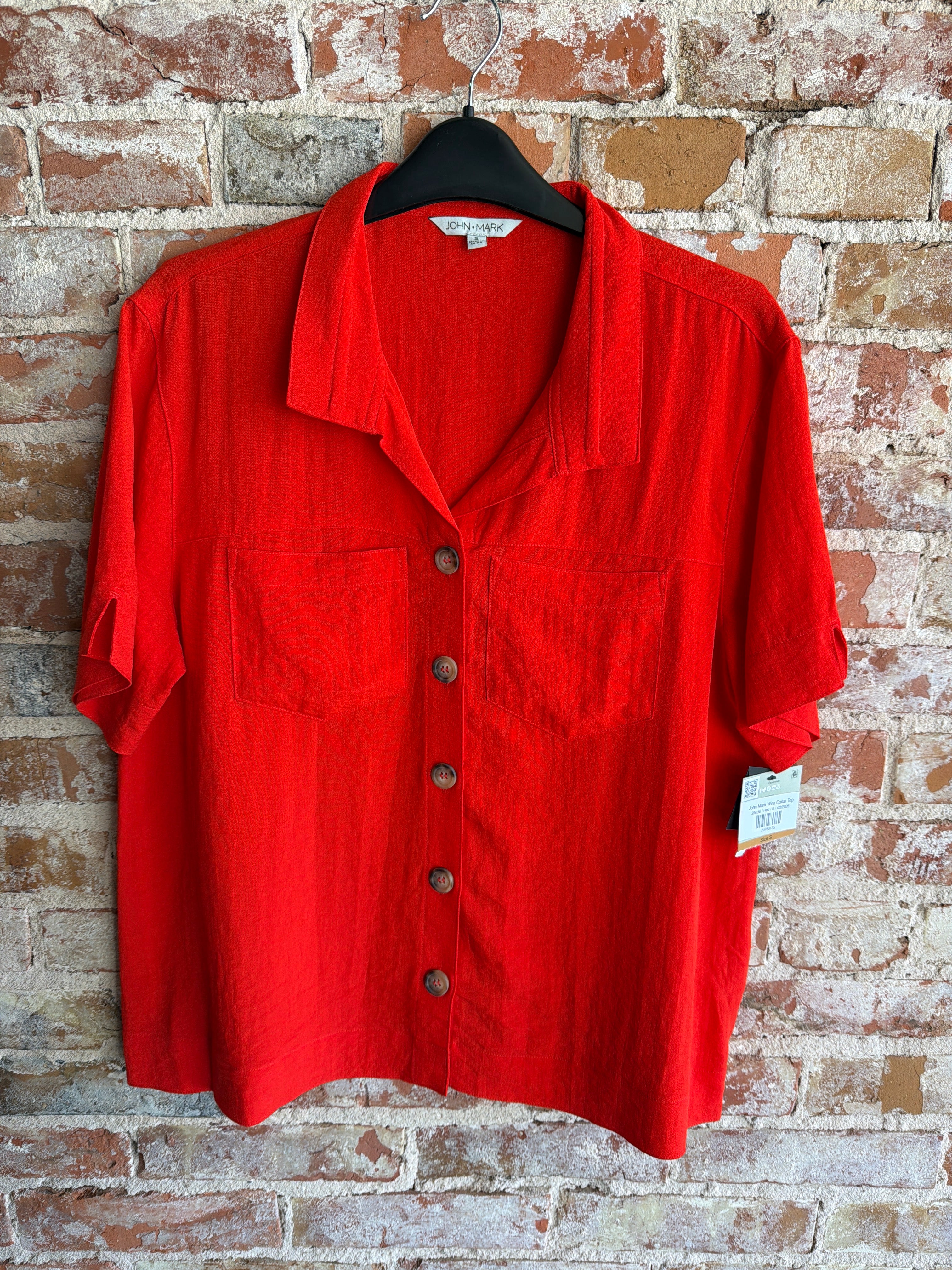 John Mark Wire Collar Top