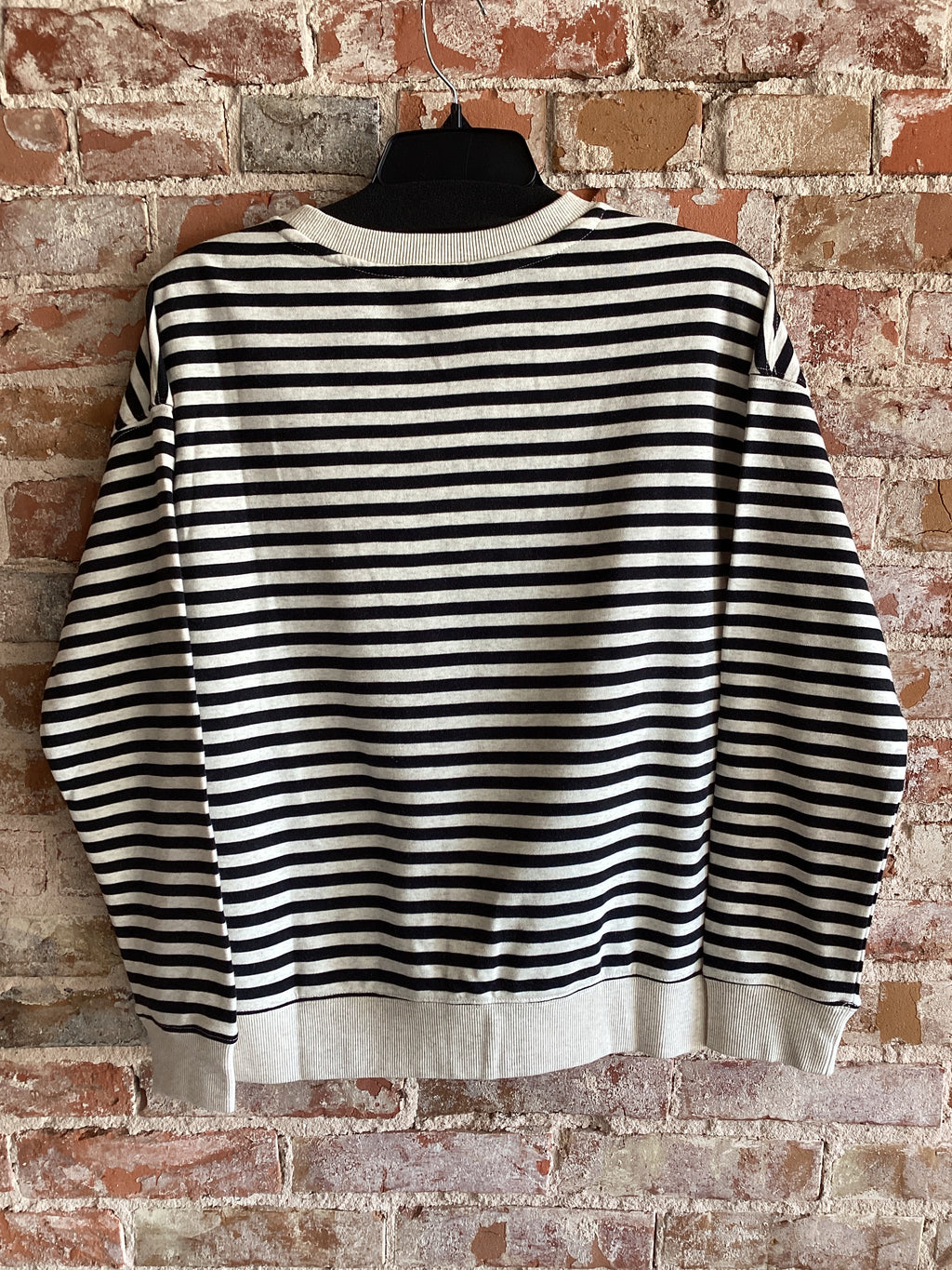 Tribal Horizontal Stripe Crewneck
