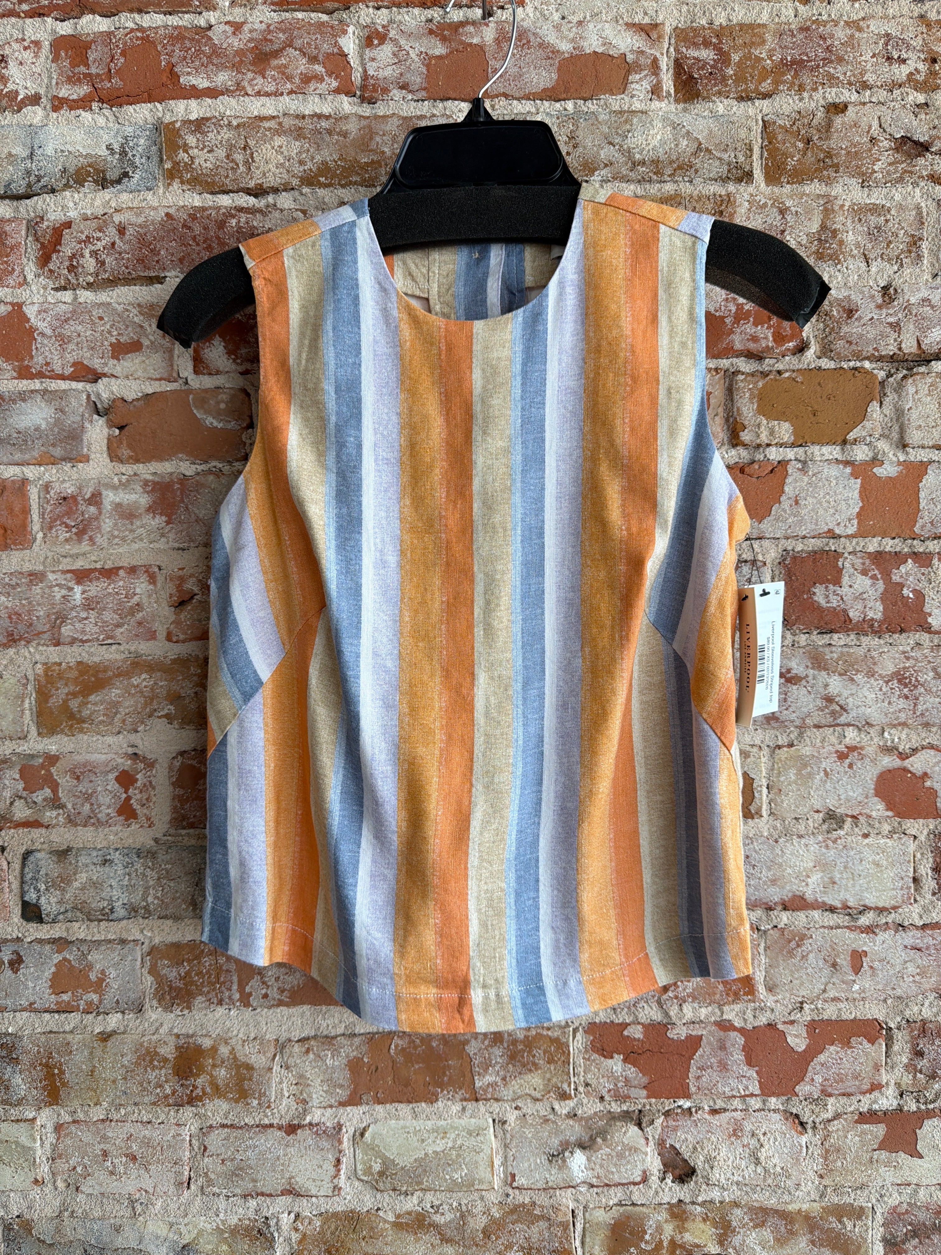Liverpool Sleeveless Striped top
