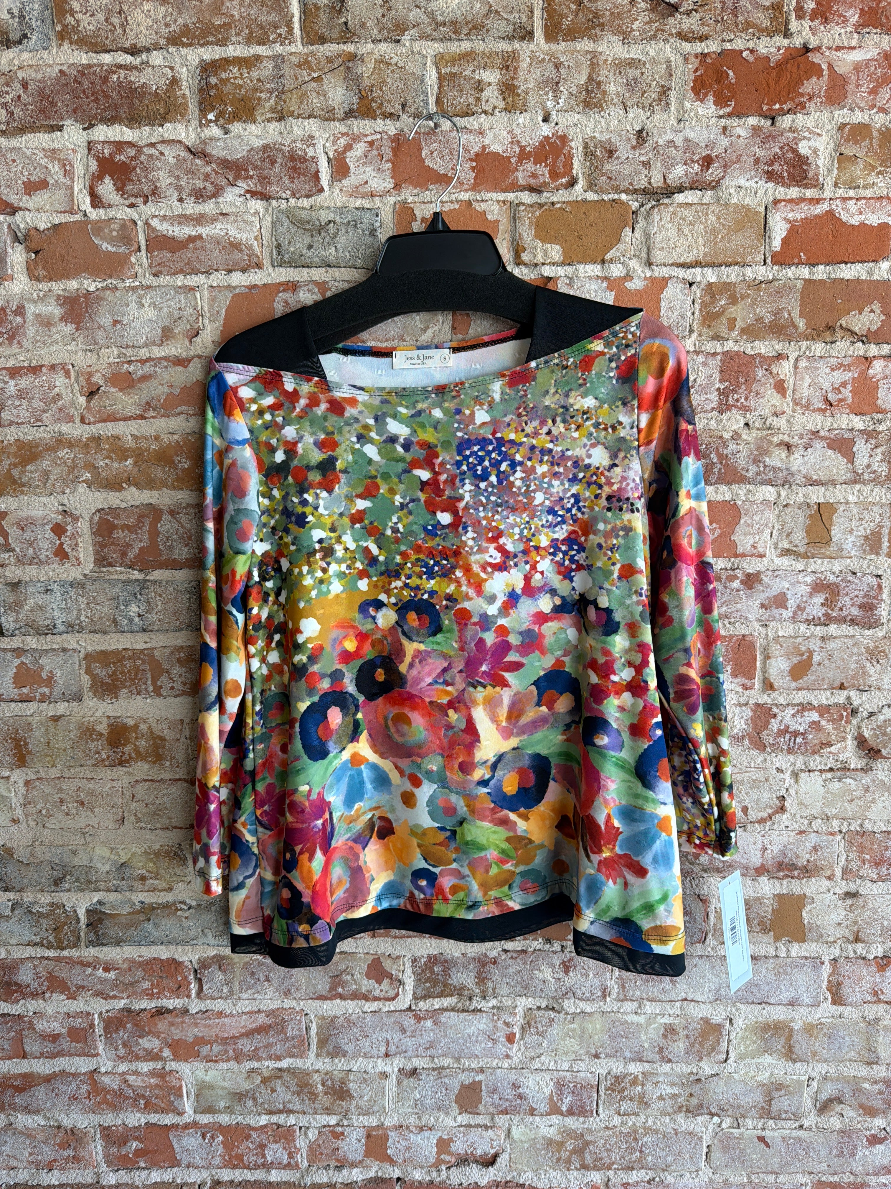 Jess&Jane Potpourri Mesh Shoulder Hem Accents