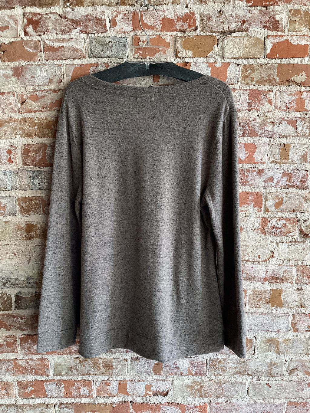 Shana Apparel Fleece Snitch Detail Top