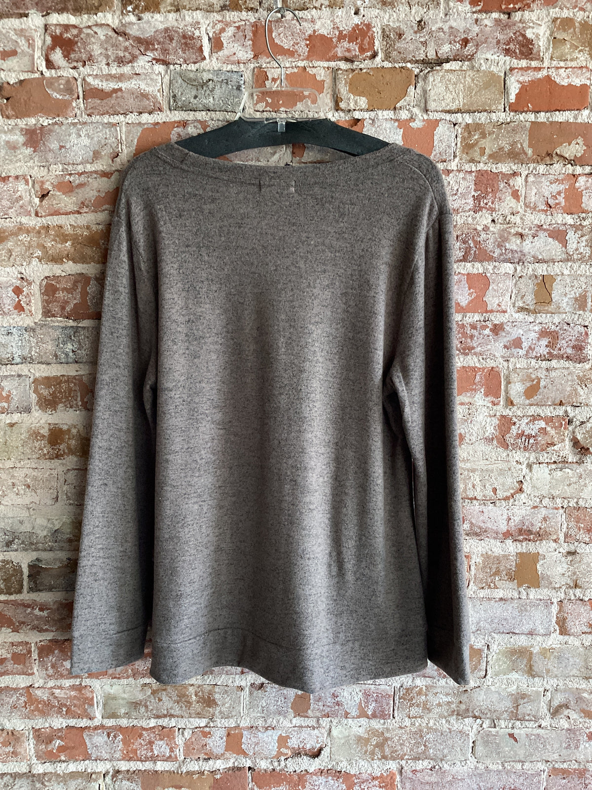 Shana Apparel Fleece Snitch Detail Top