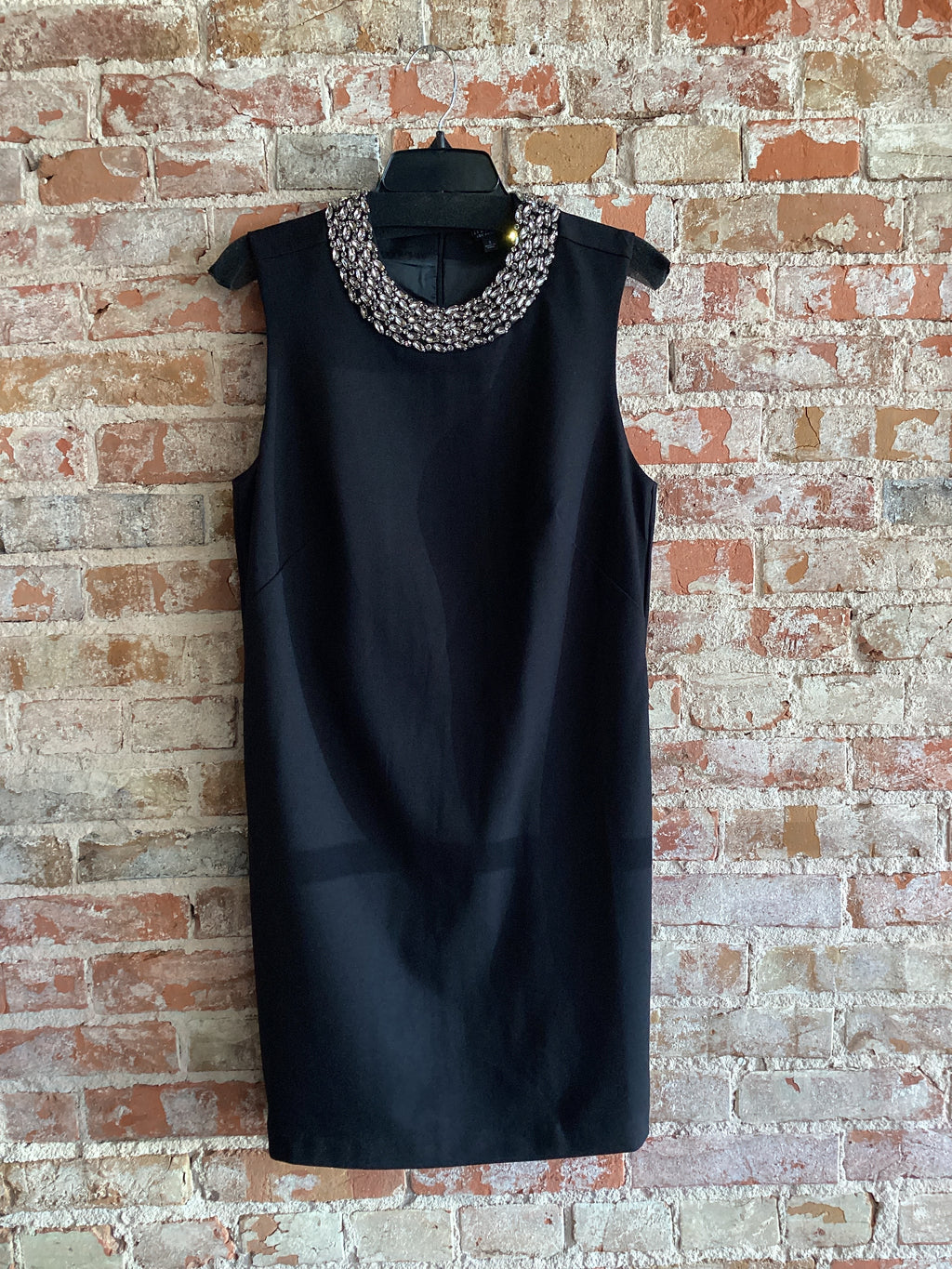 Liverpool Sleeveless Dress W/ Silver Neck