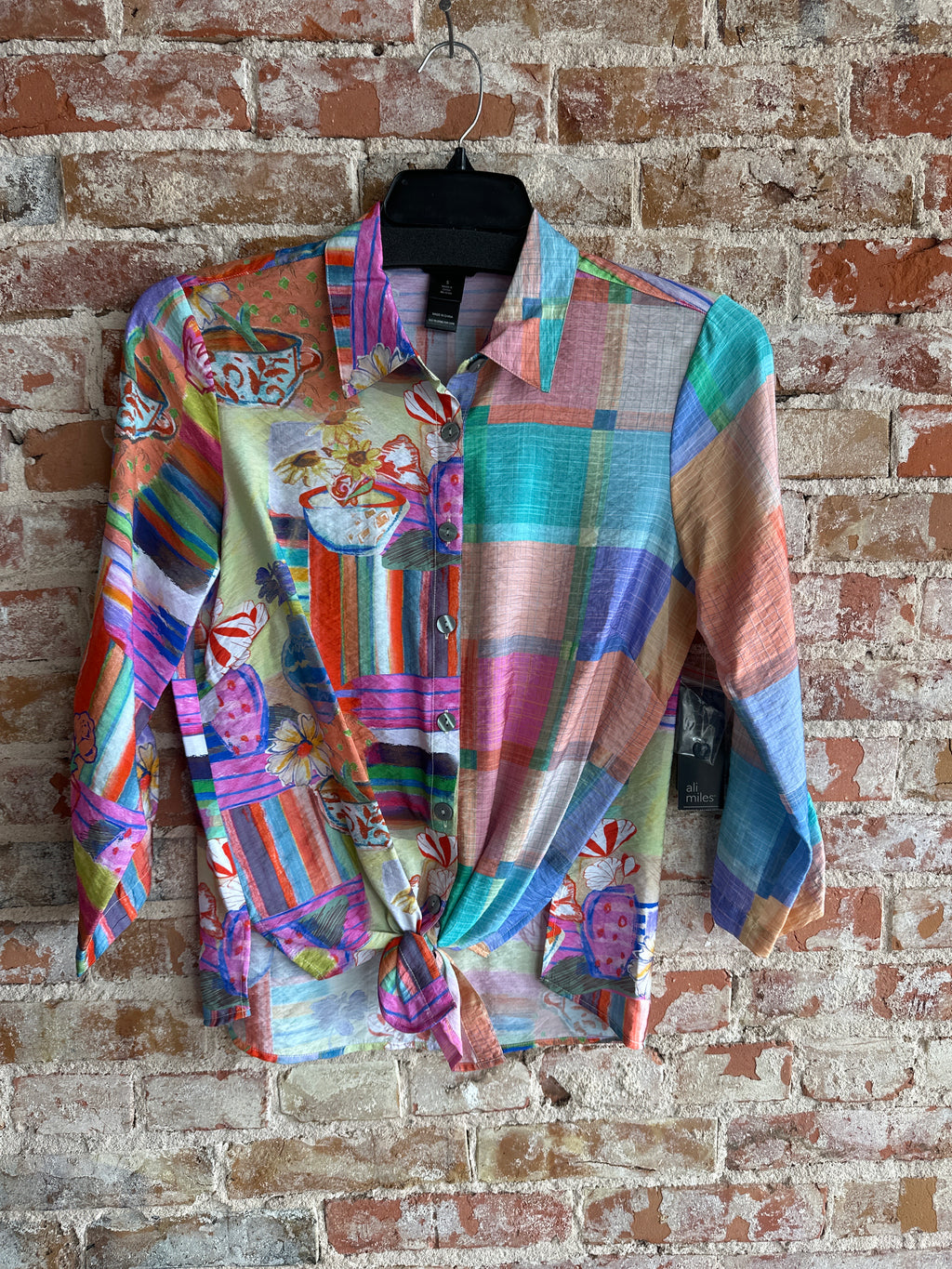 Ali Miles Multi Color Blouse