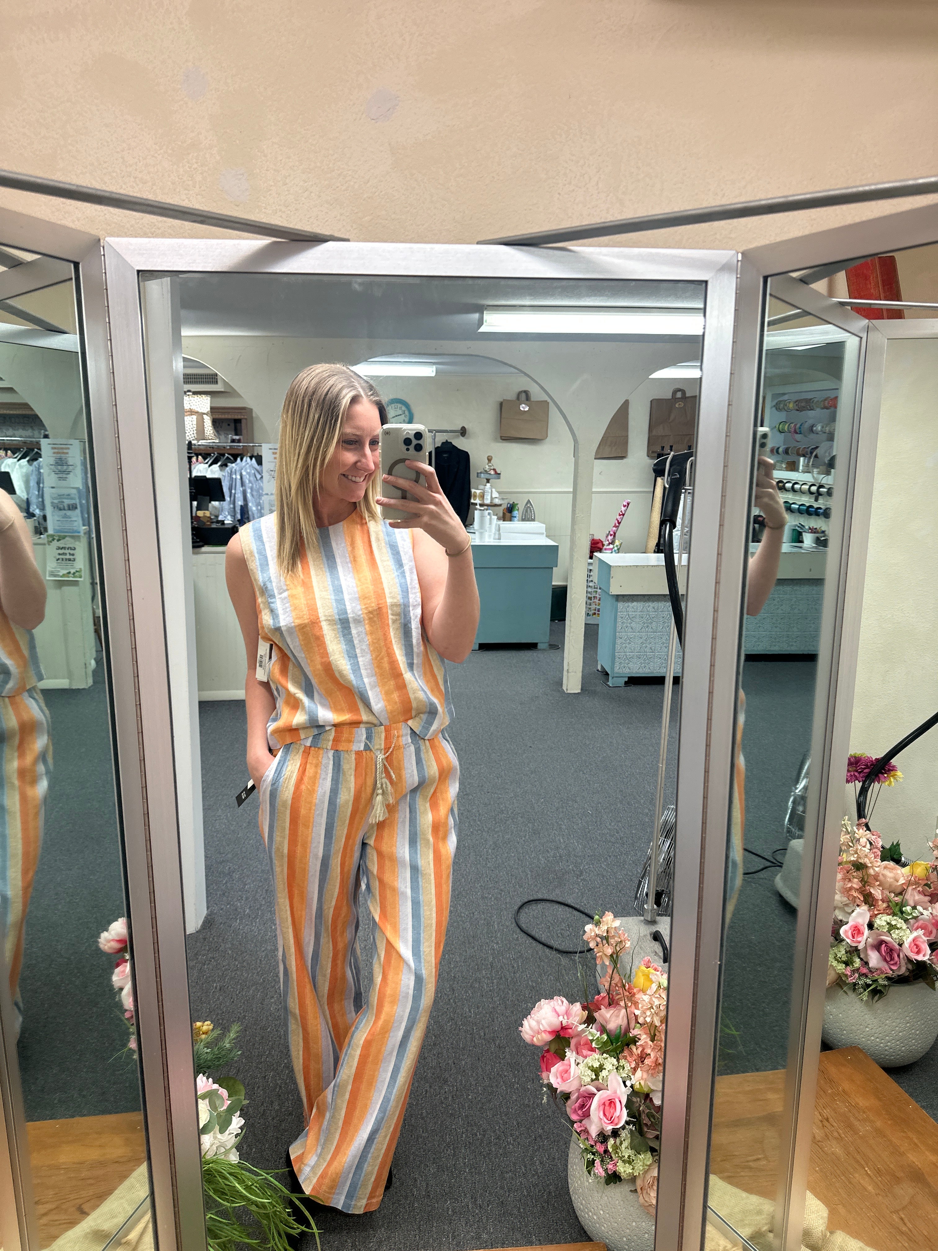 Liverpool Pull on Stripped Pant