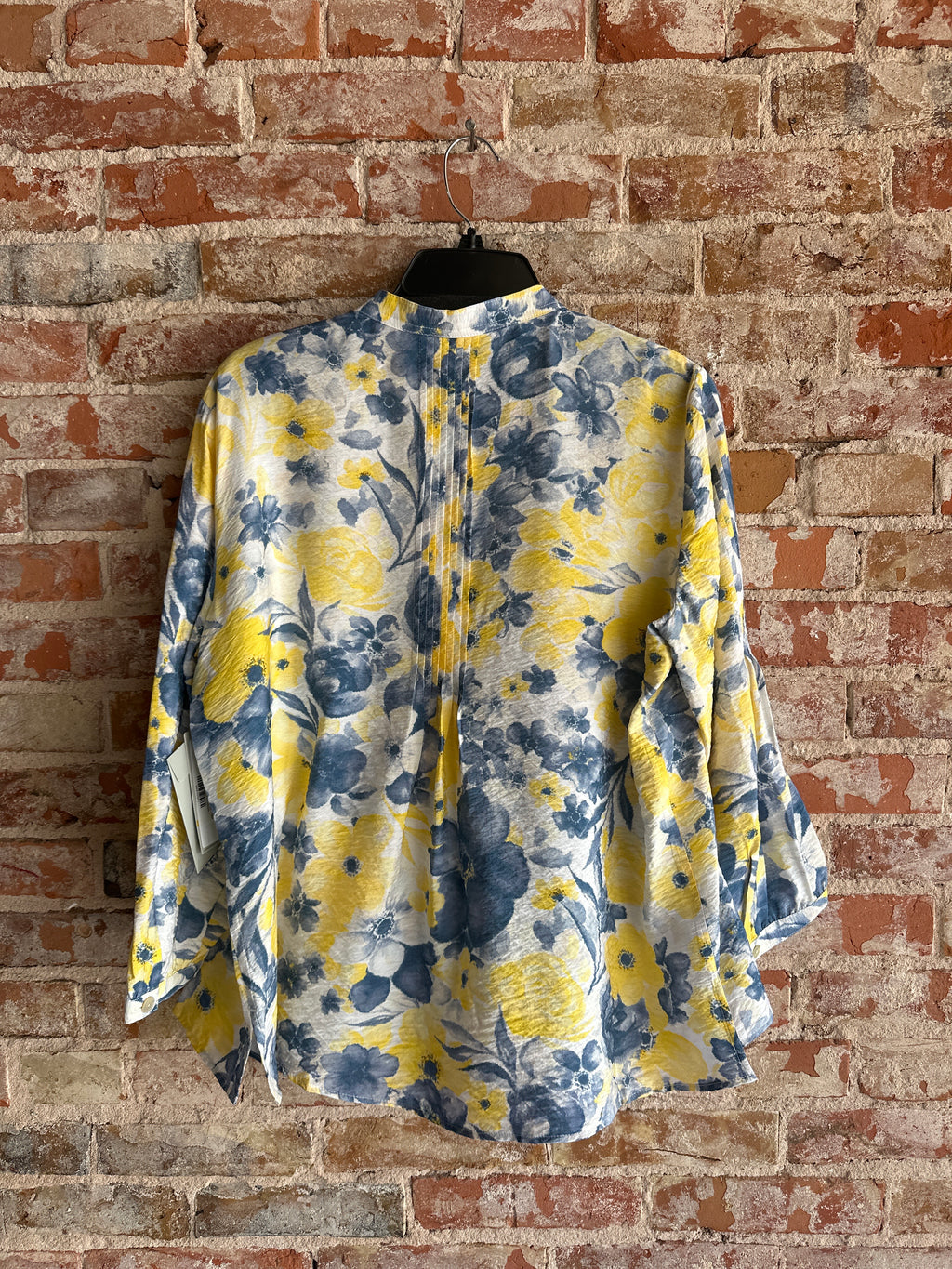 Multiples 3/4 Band Collar Top