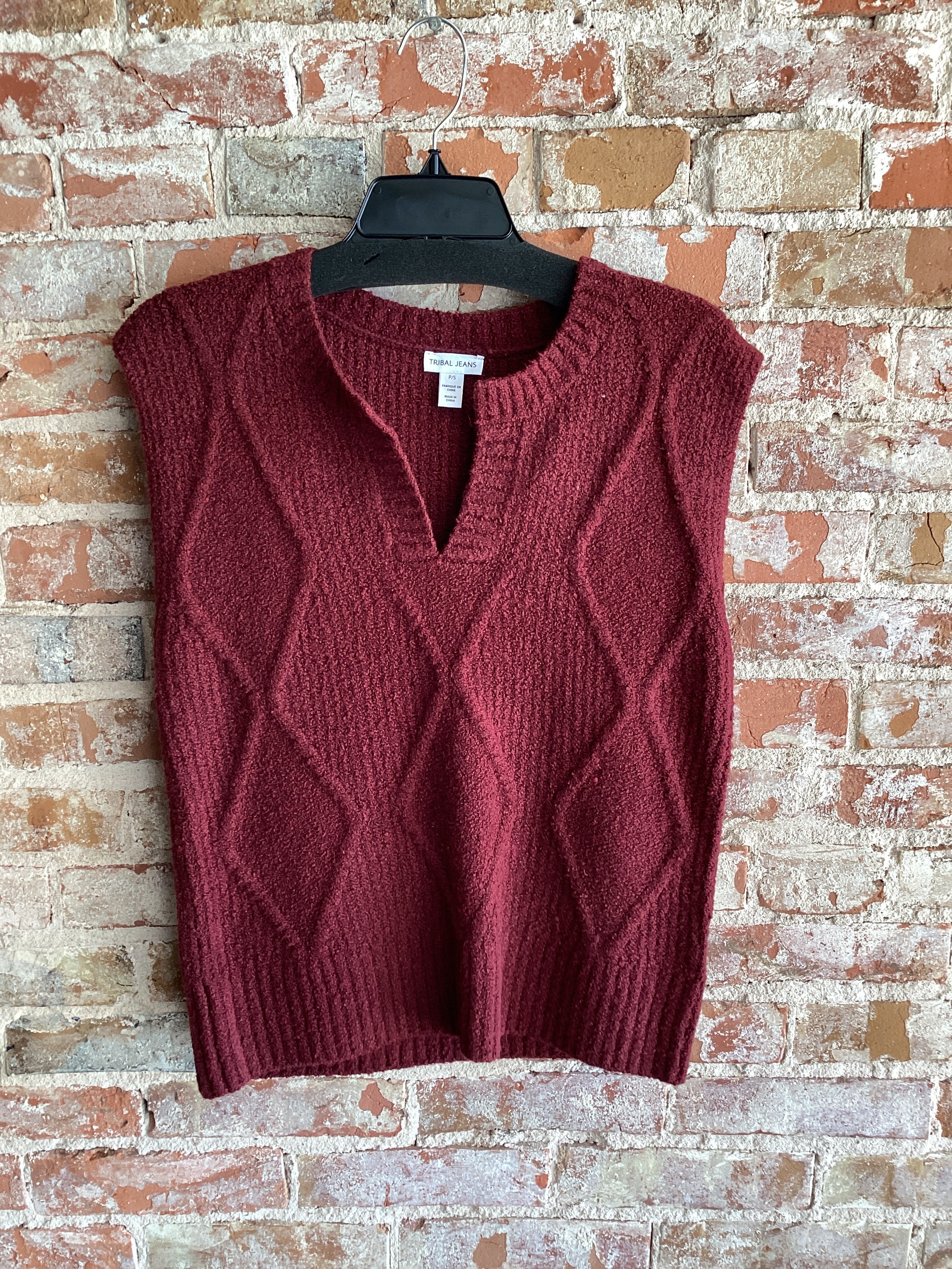 Tribal Crew Neck Sweater Vest