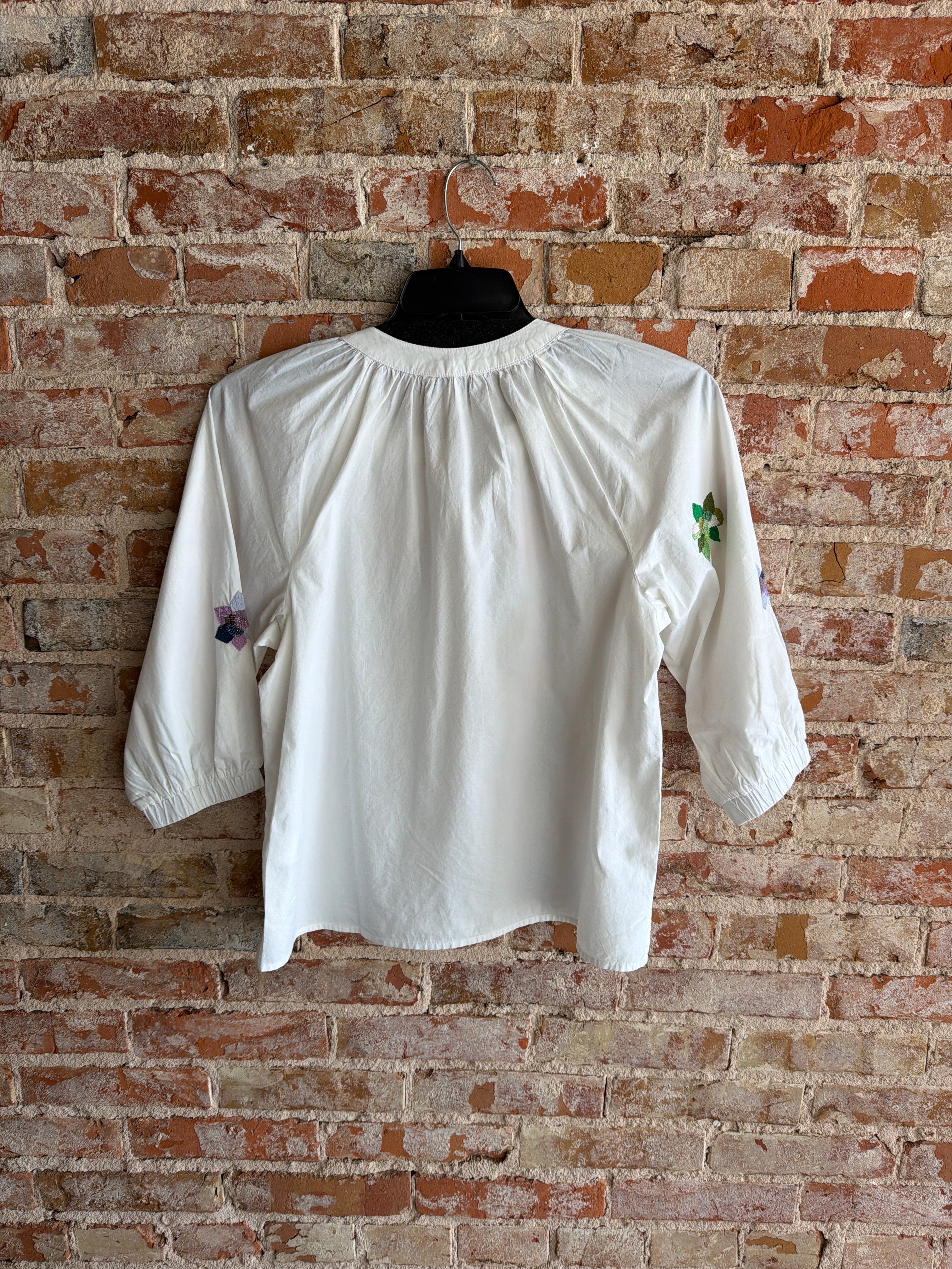 Tribal Flower Embroidered Blouse