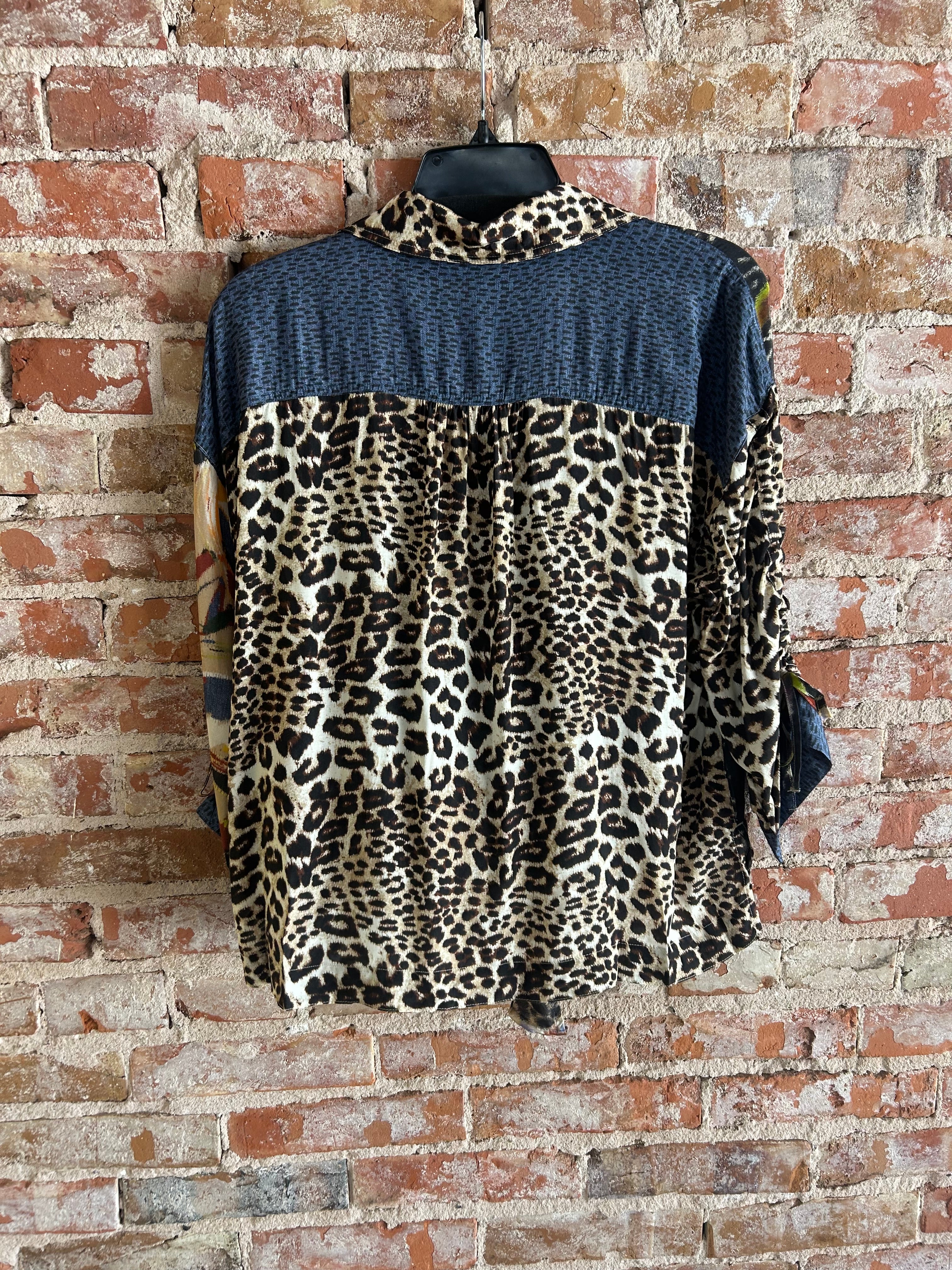 John Mark Mix Print Blouse
