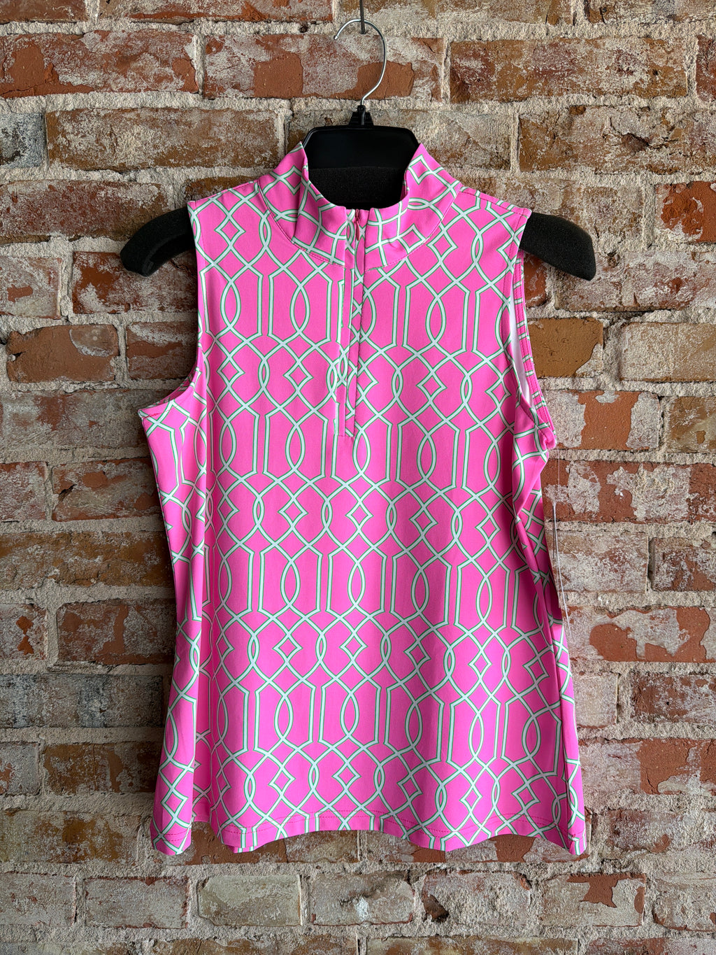 Lulu-B sleeveless printed zip Tank