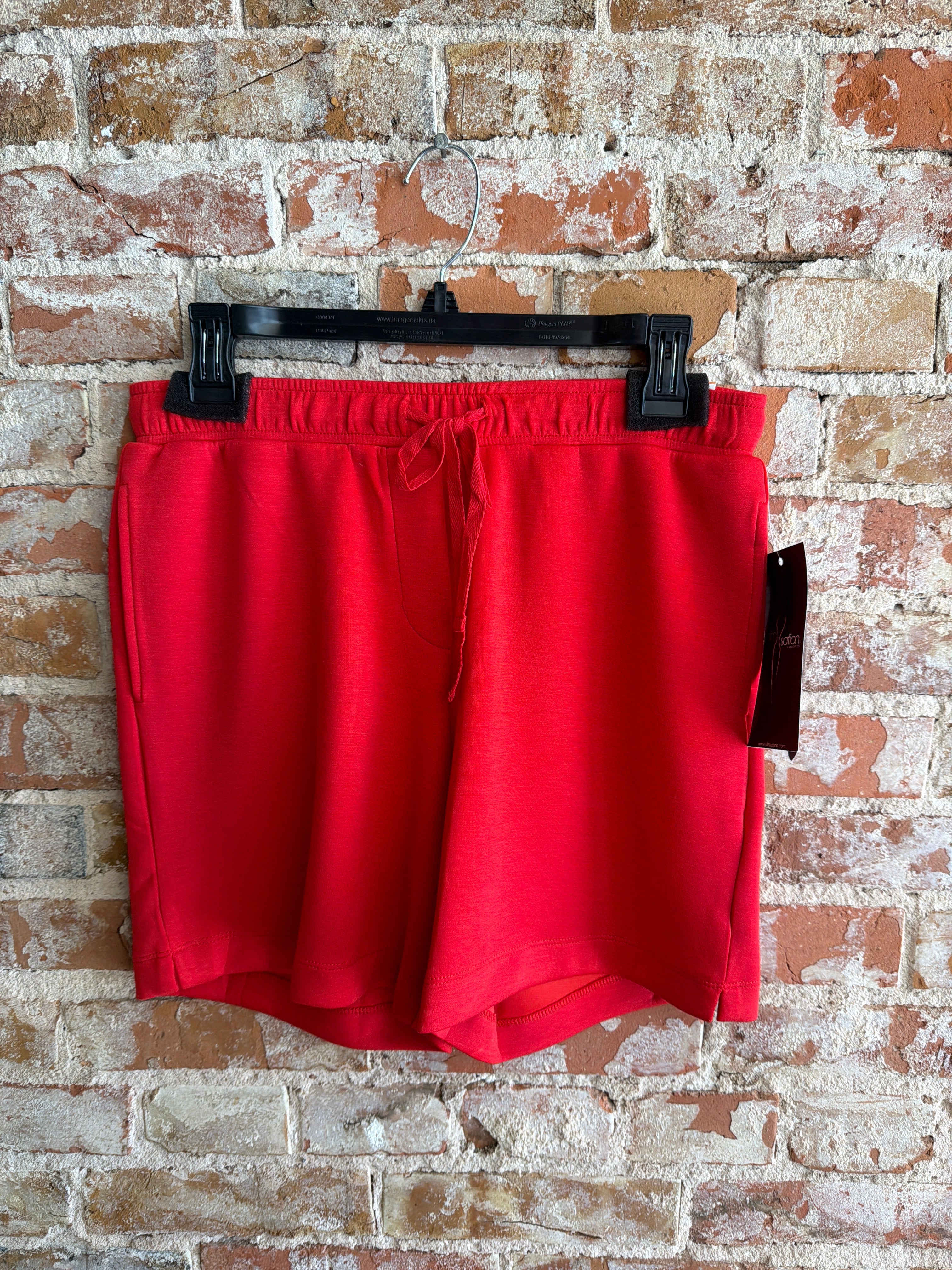 Multiples Drawstring Elastic Waist Short