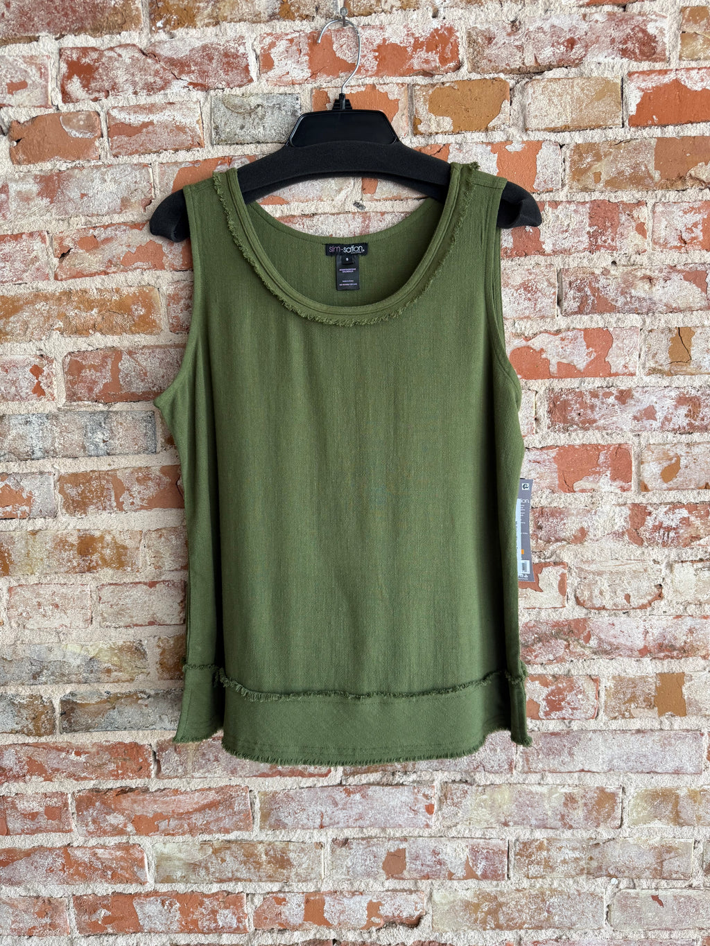 Multiples Woven Tank