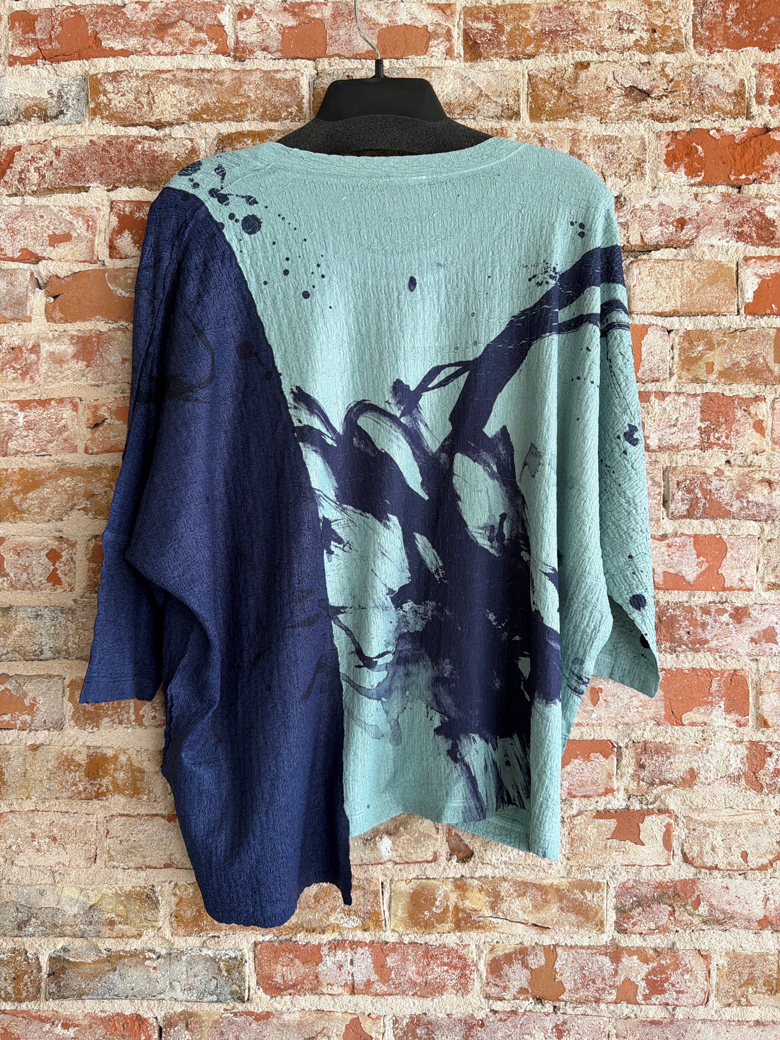 Inoah 2 Color Blue Top