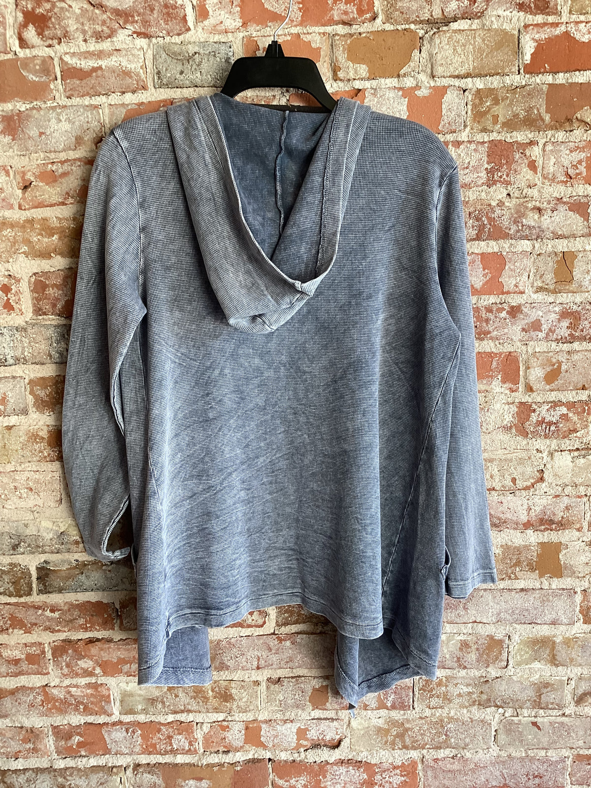 Jess&Jane Cascading Thermal Cardigan W/ Patch Pockets