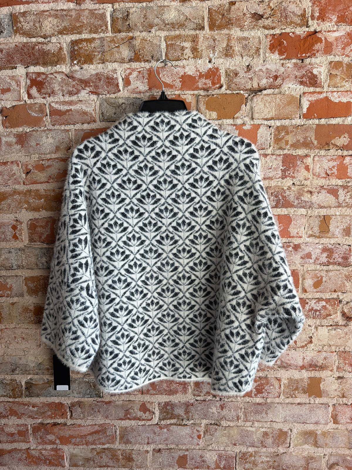 APNY Monochrome Floral Sweater