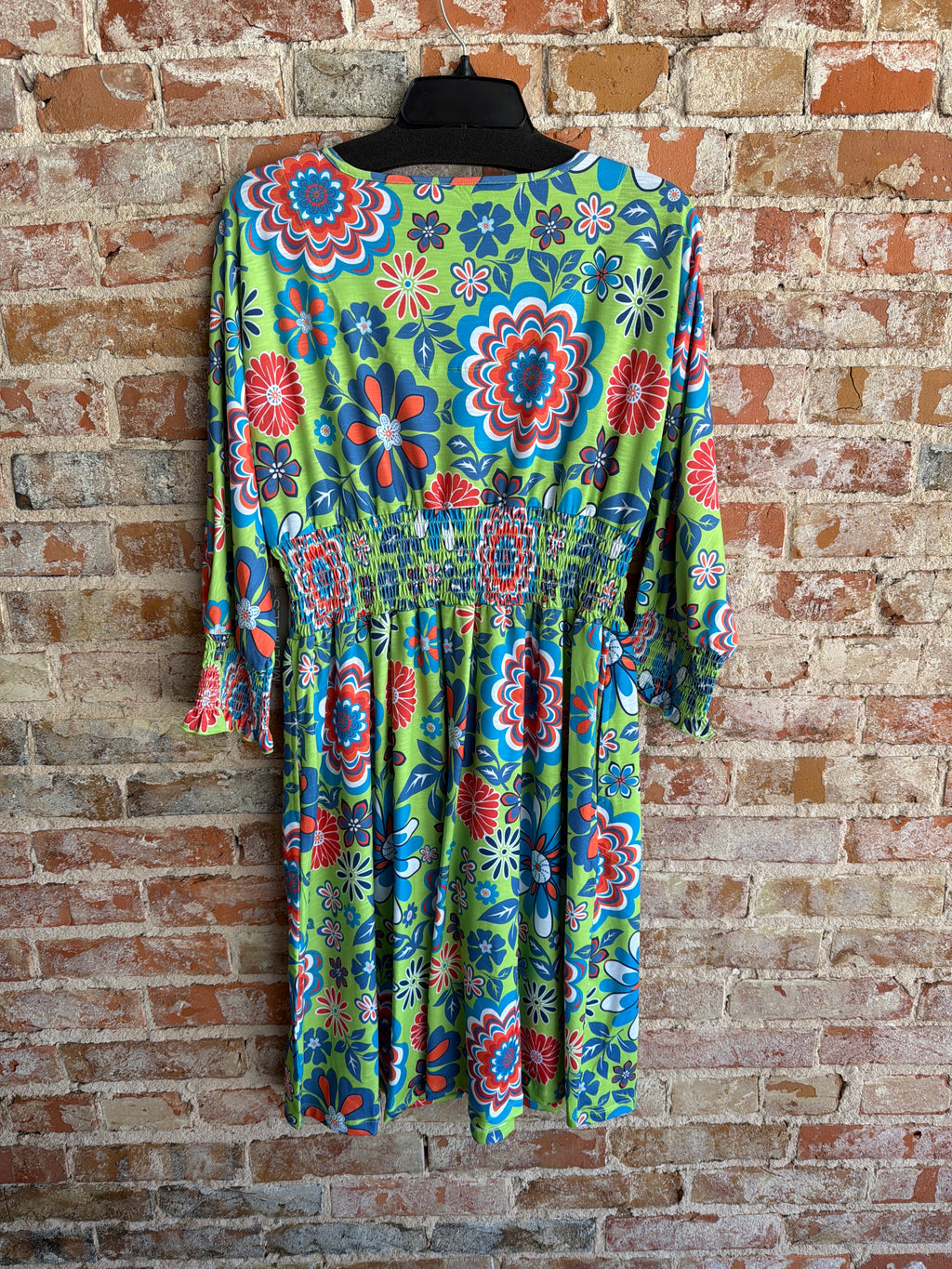 Multiples Needle Waist Flower Dress