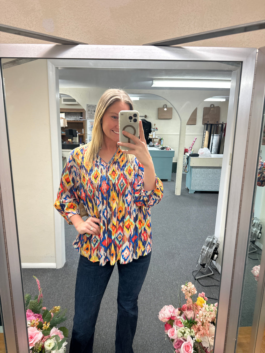 Tru Luxe Split Neck Top