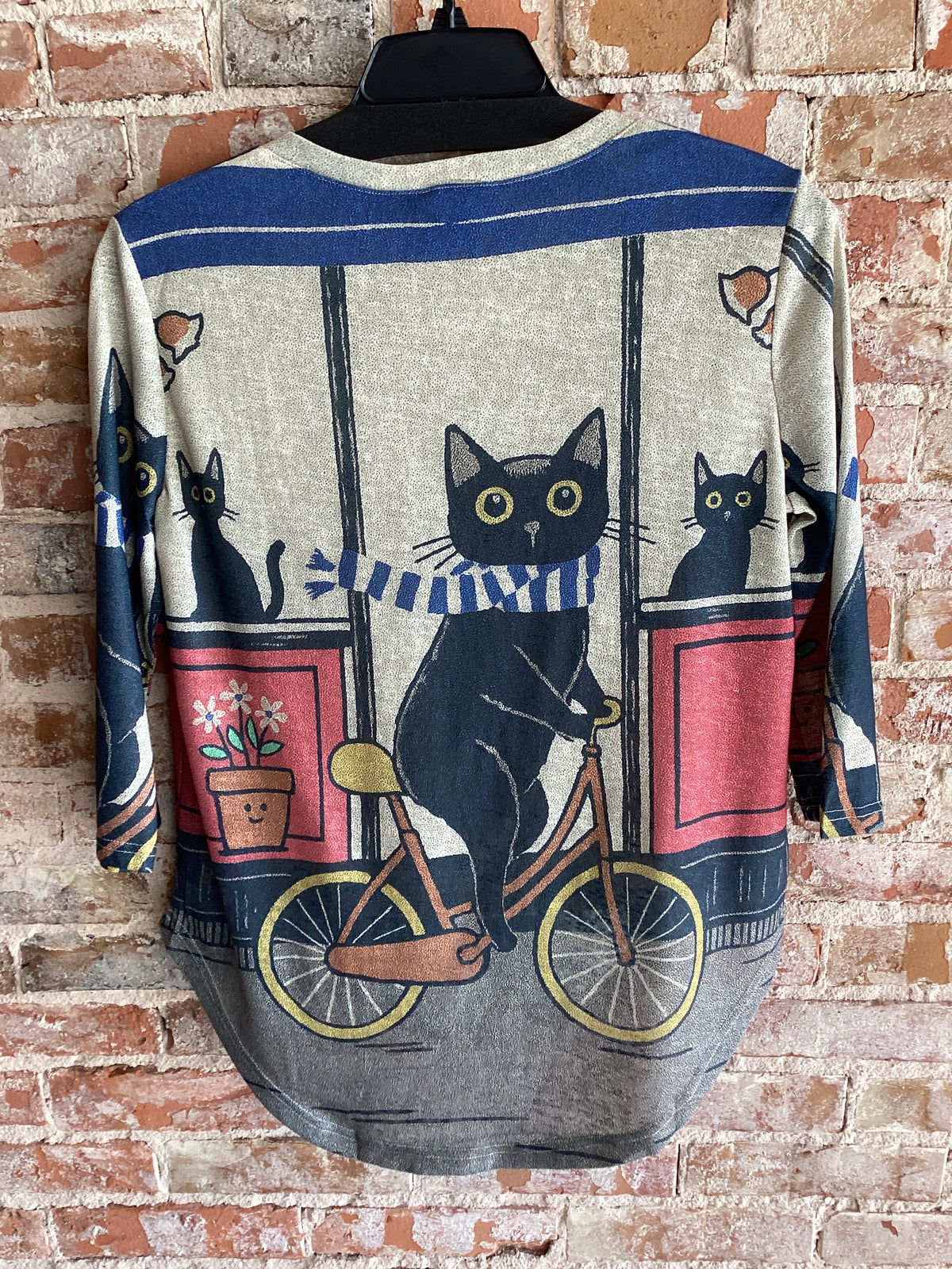 Shana Abstract Cat 3/4 Sleeve