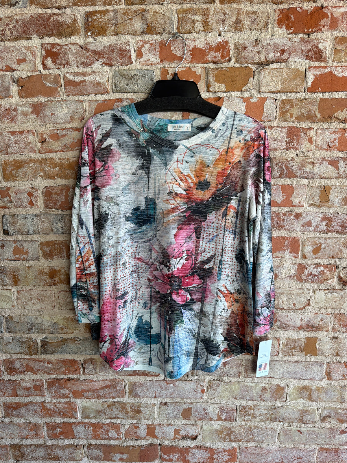 Jess&Jane Wallflower Burnout Tunic Top