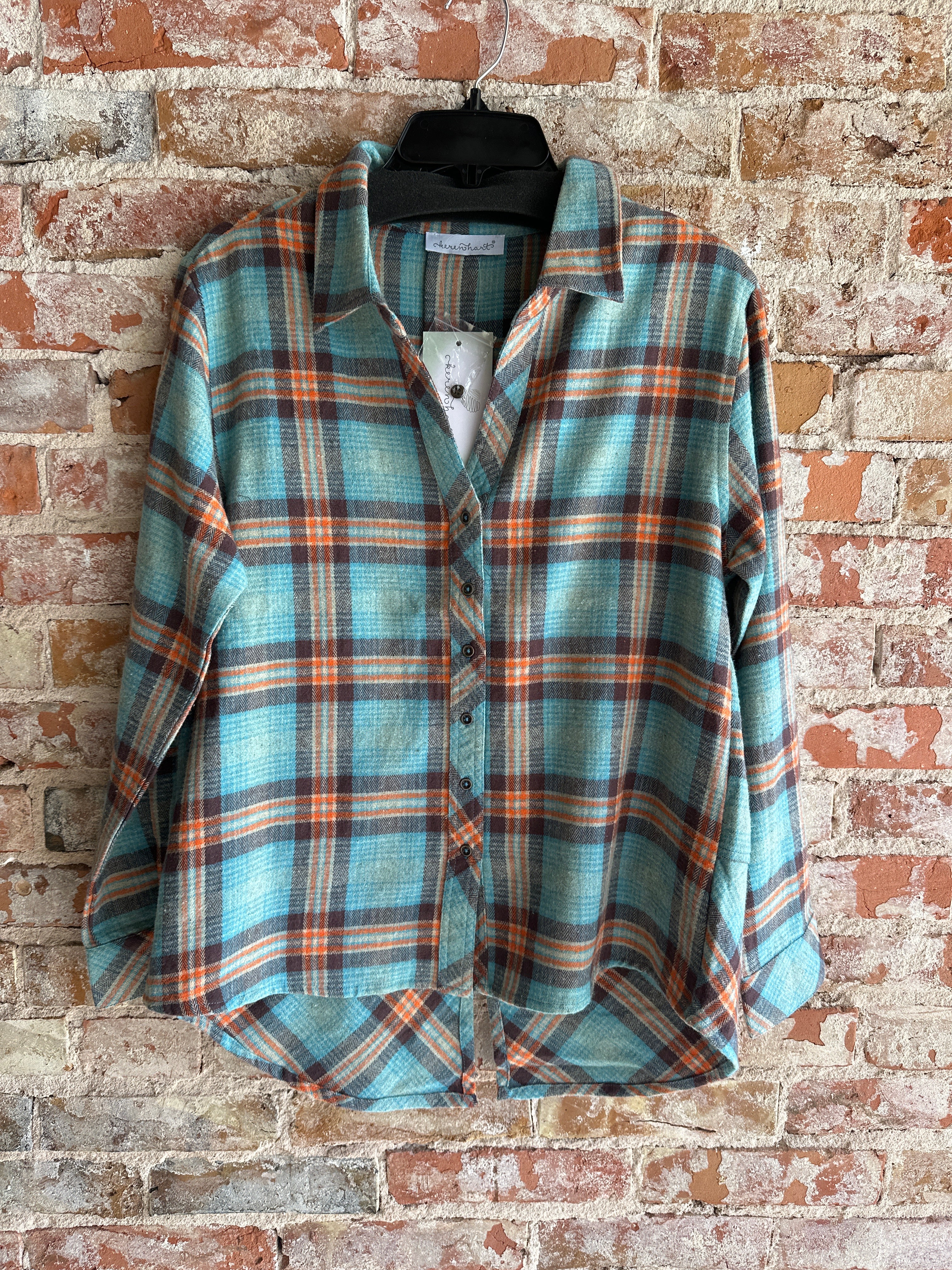 Keren Hart plaid shirt