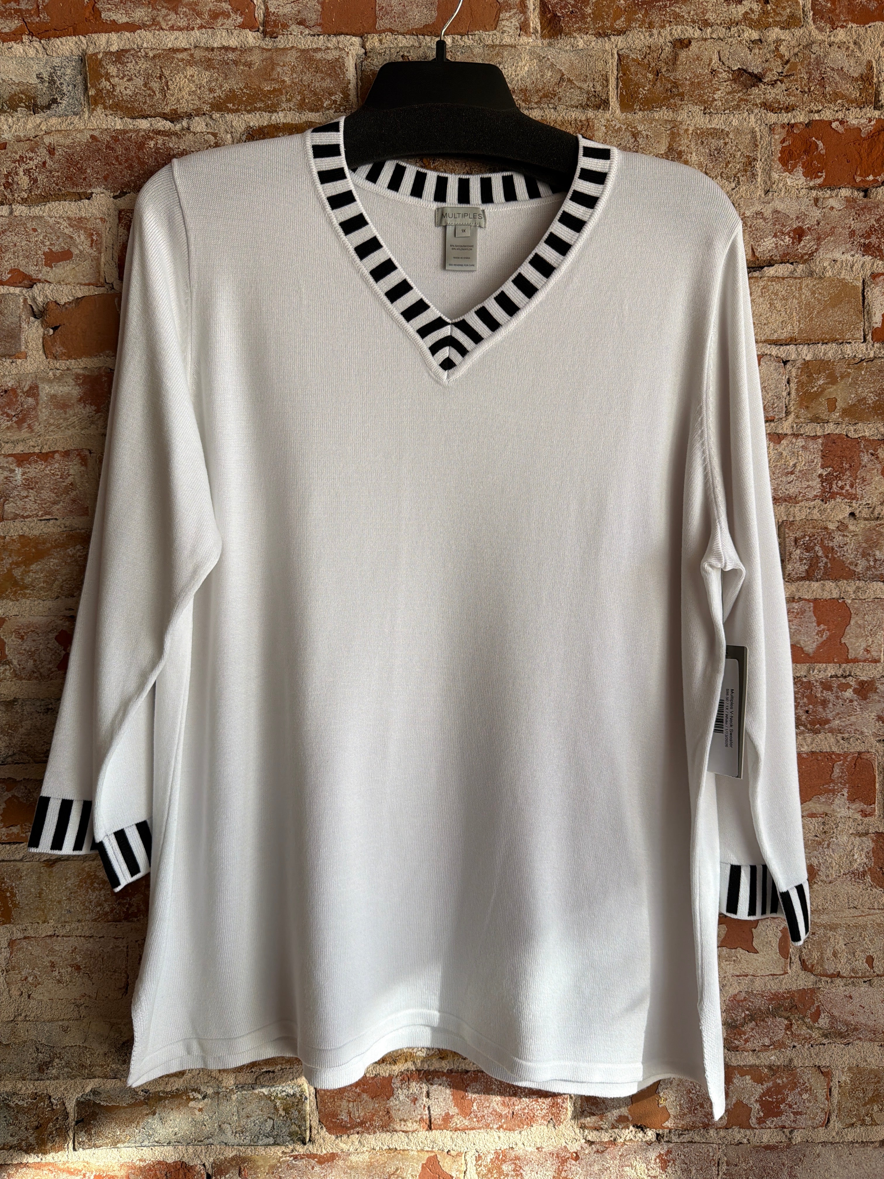 Multiples V-Neck Sweater