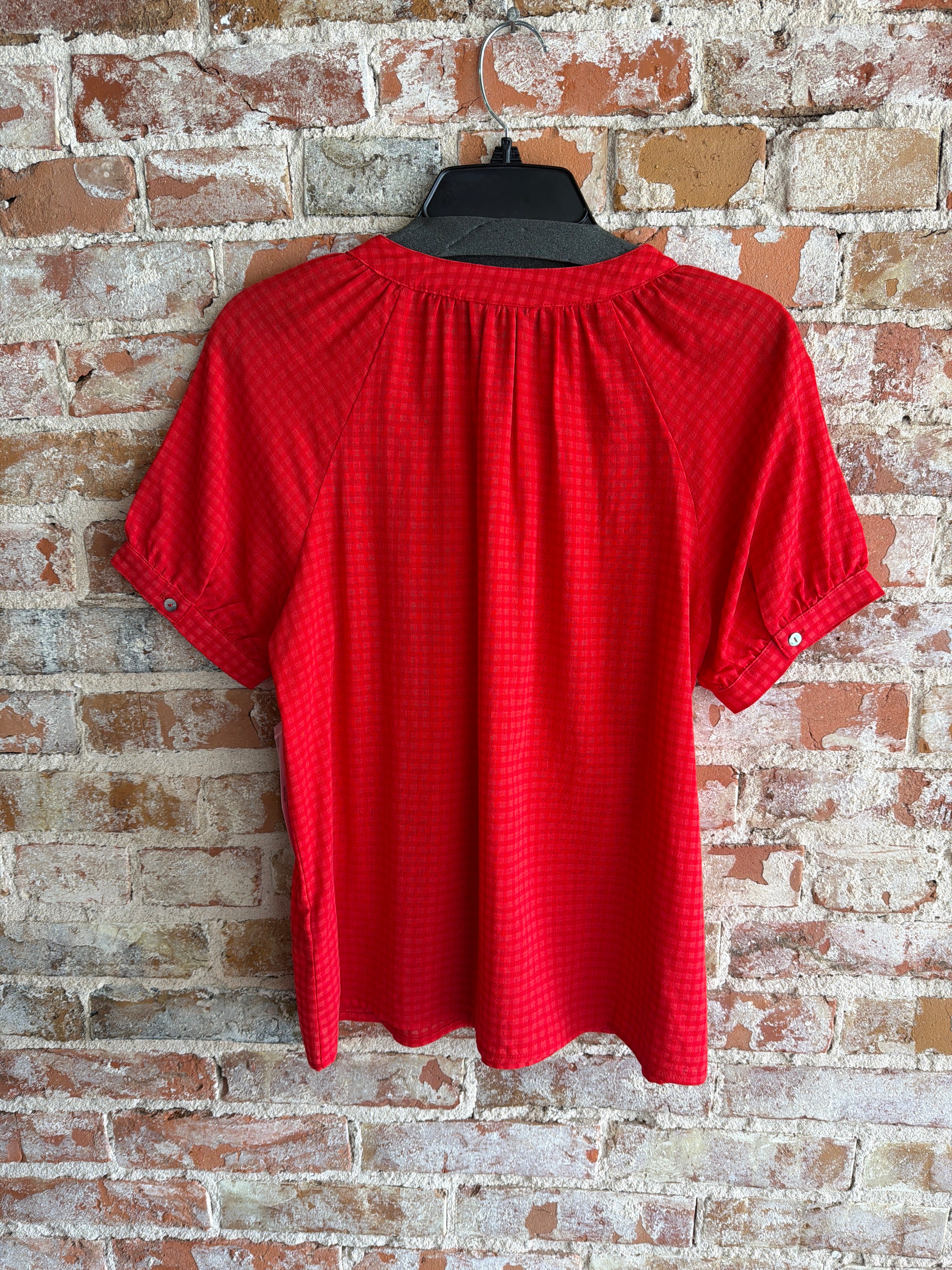 Tribal Button Front Blouse