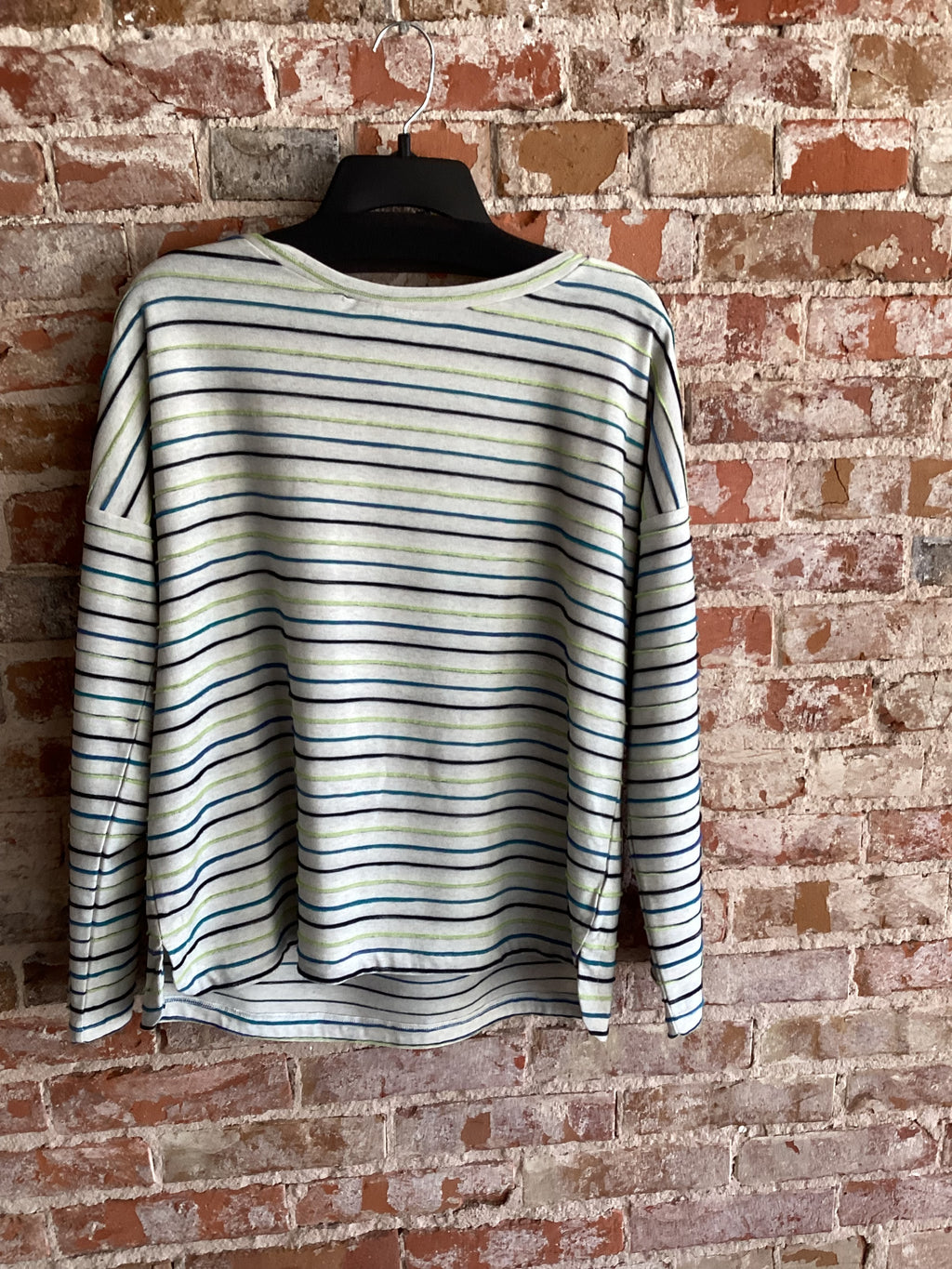 A La Carte Stripe Long Sleeve Knit Top