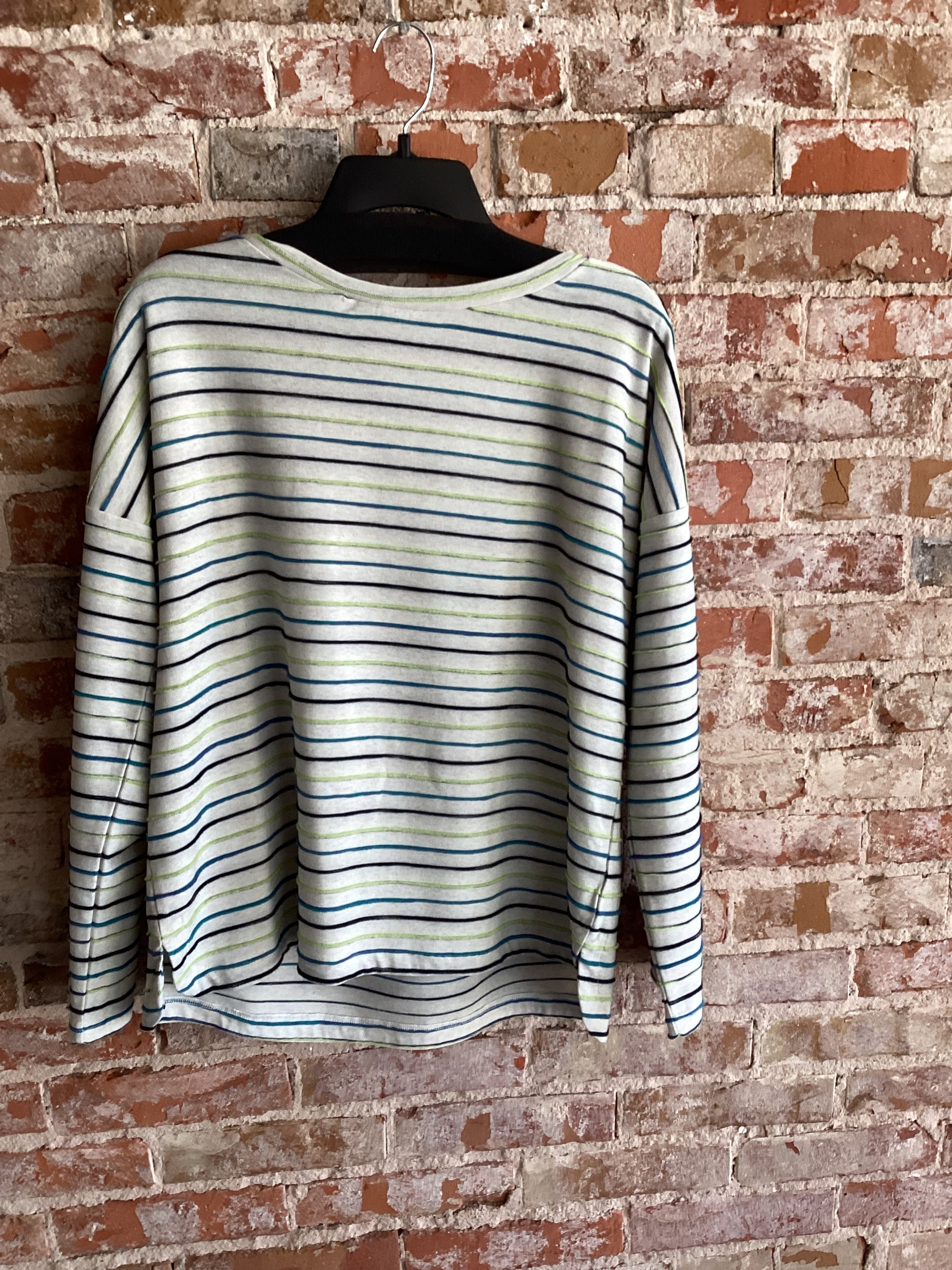 A La Carte Stripe Long Sleeve Knit Top