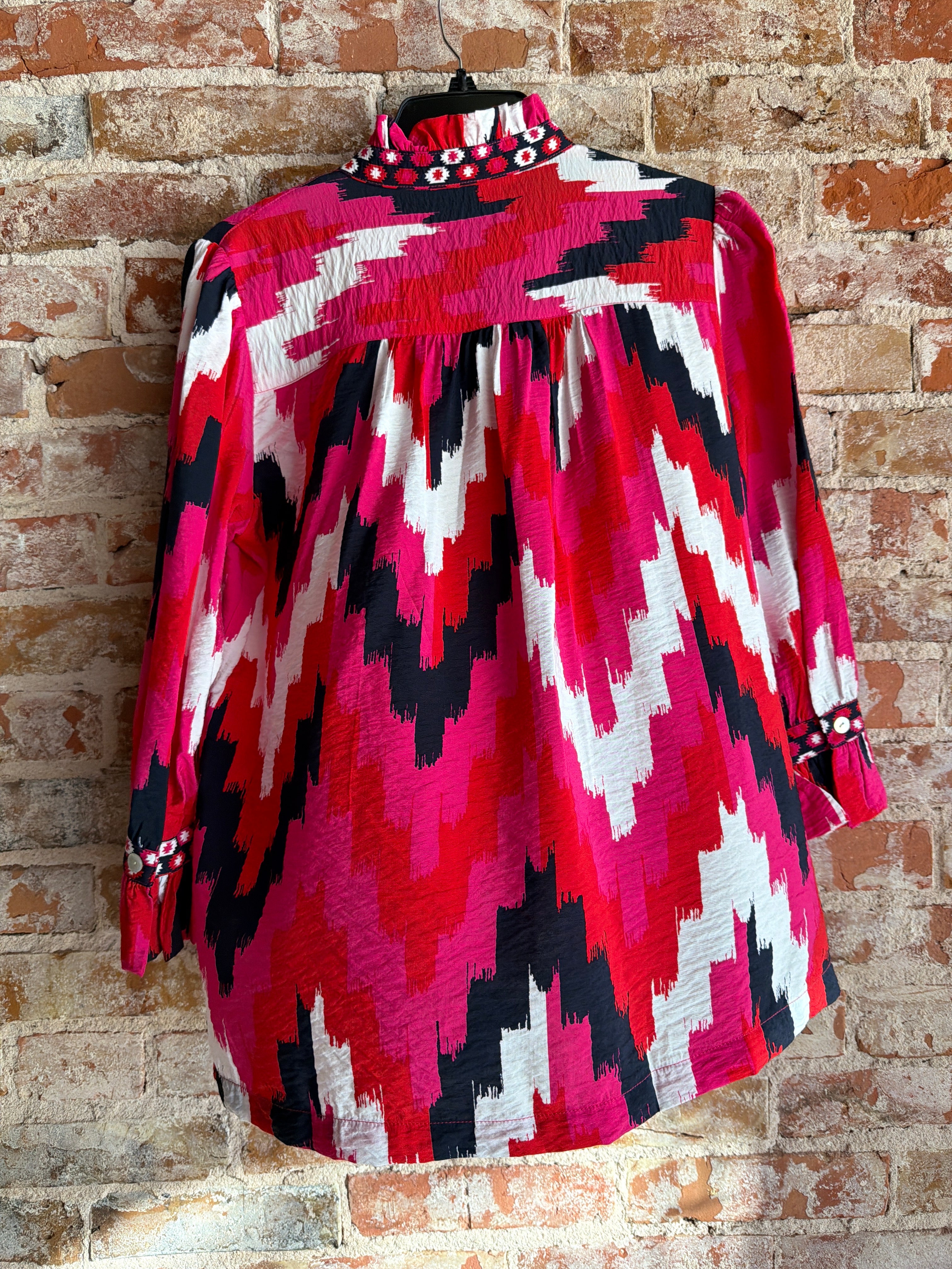 Multiples Ruffle Collar Top