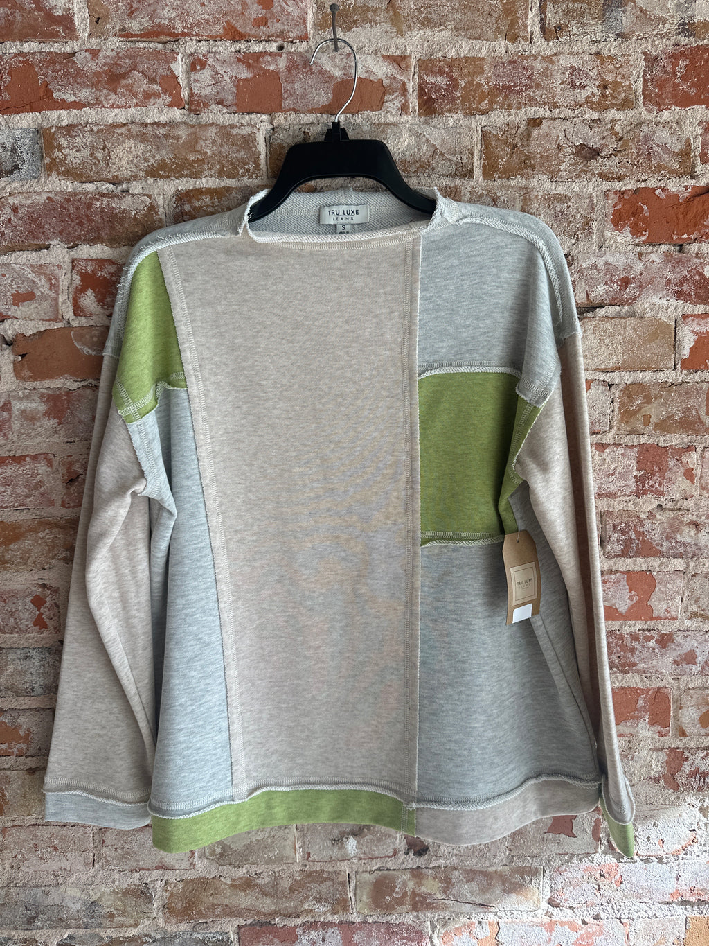 Tru Luxe color lock Knit Top