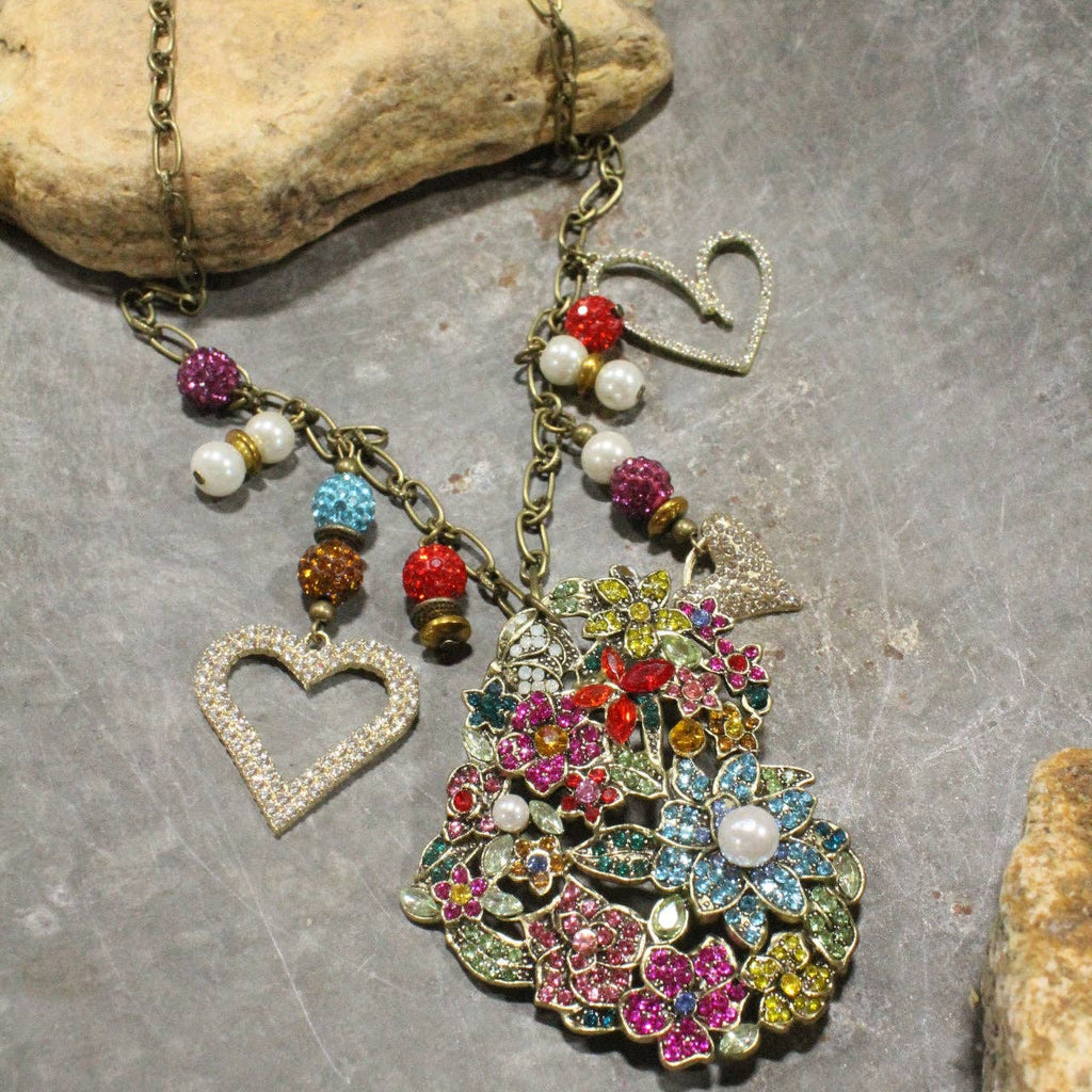 Cheerful Heart Charm'd Necklace