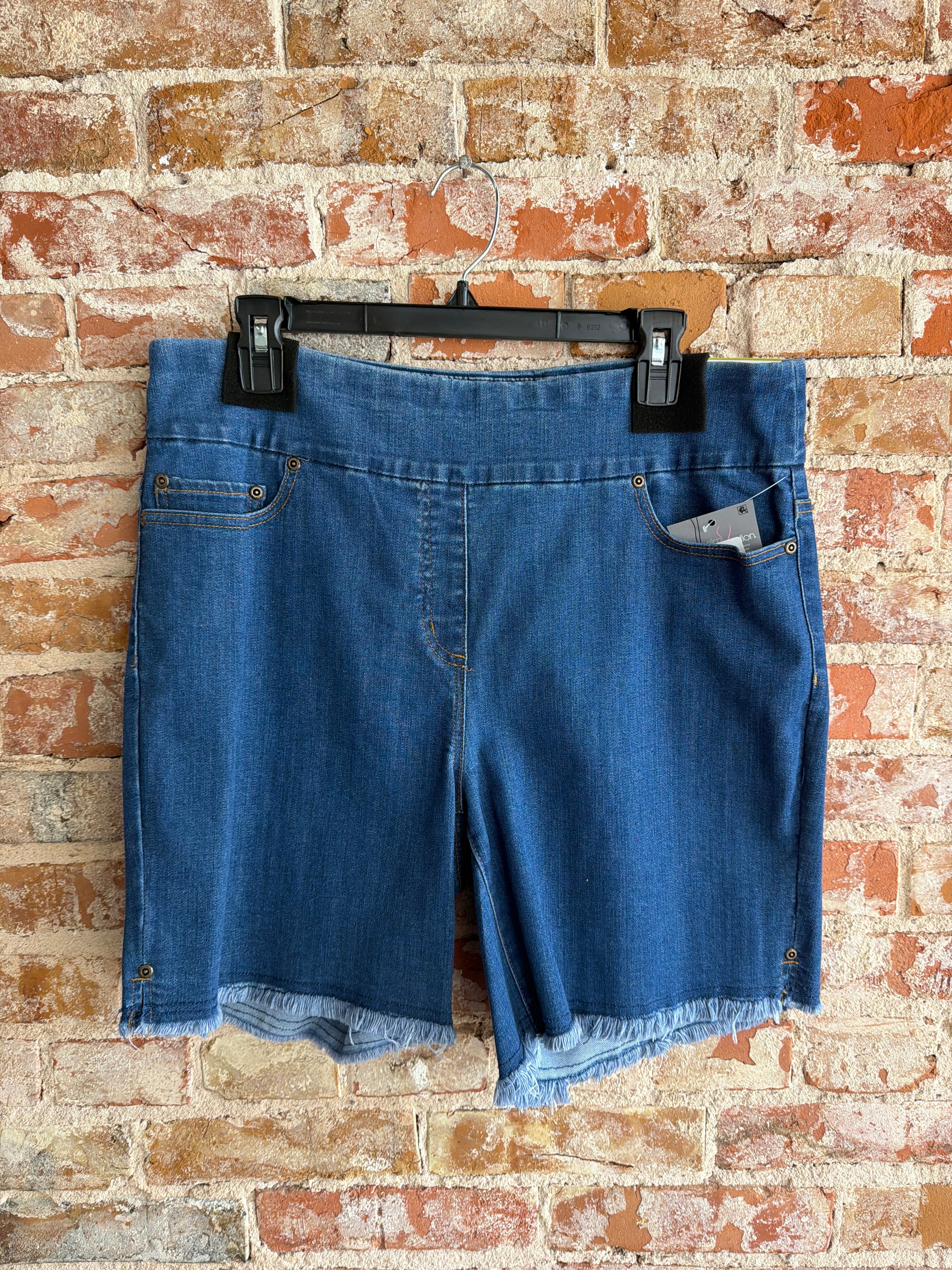 Multiples Fringe Hem Short