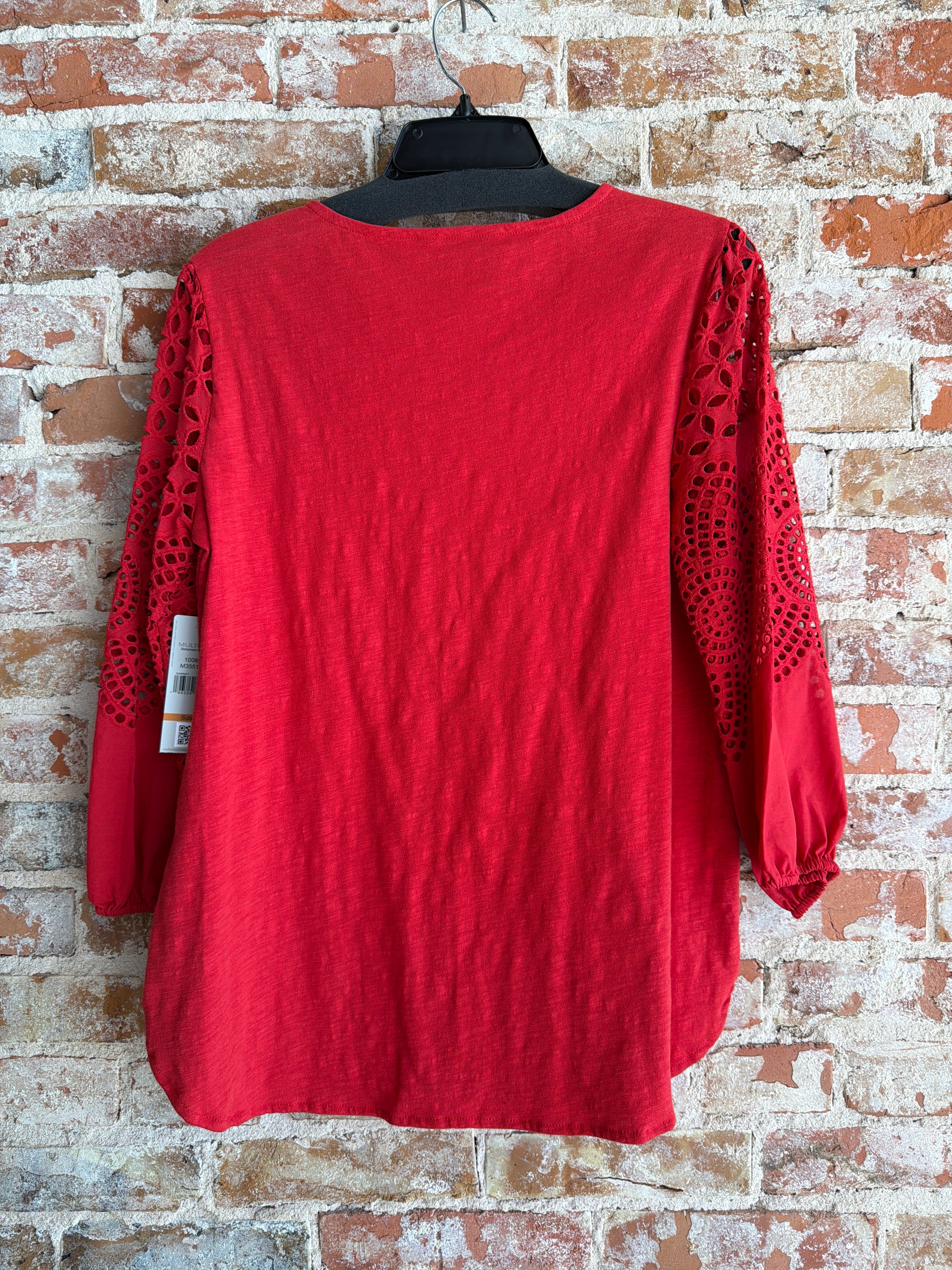 Multiples eyelet sleeve Top