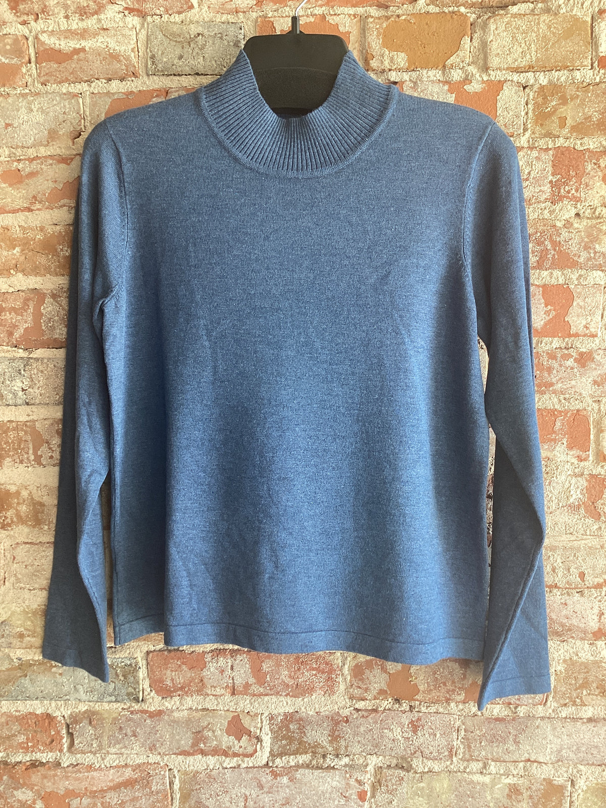 Multiples Knit L/S Mock NK Sweater