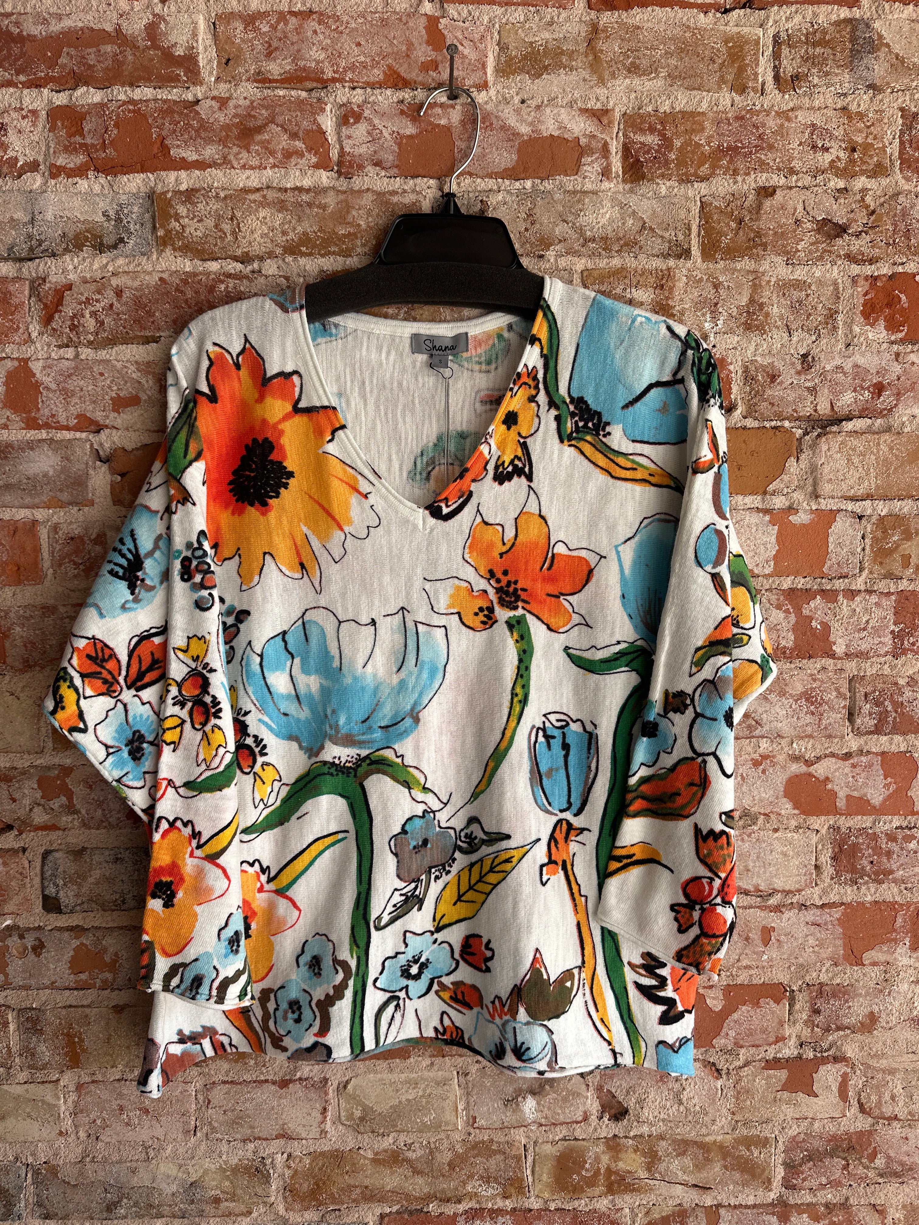 Shana Cotton V Neck Sweater