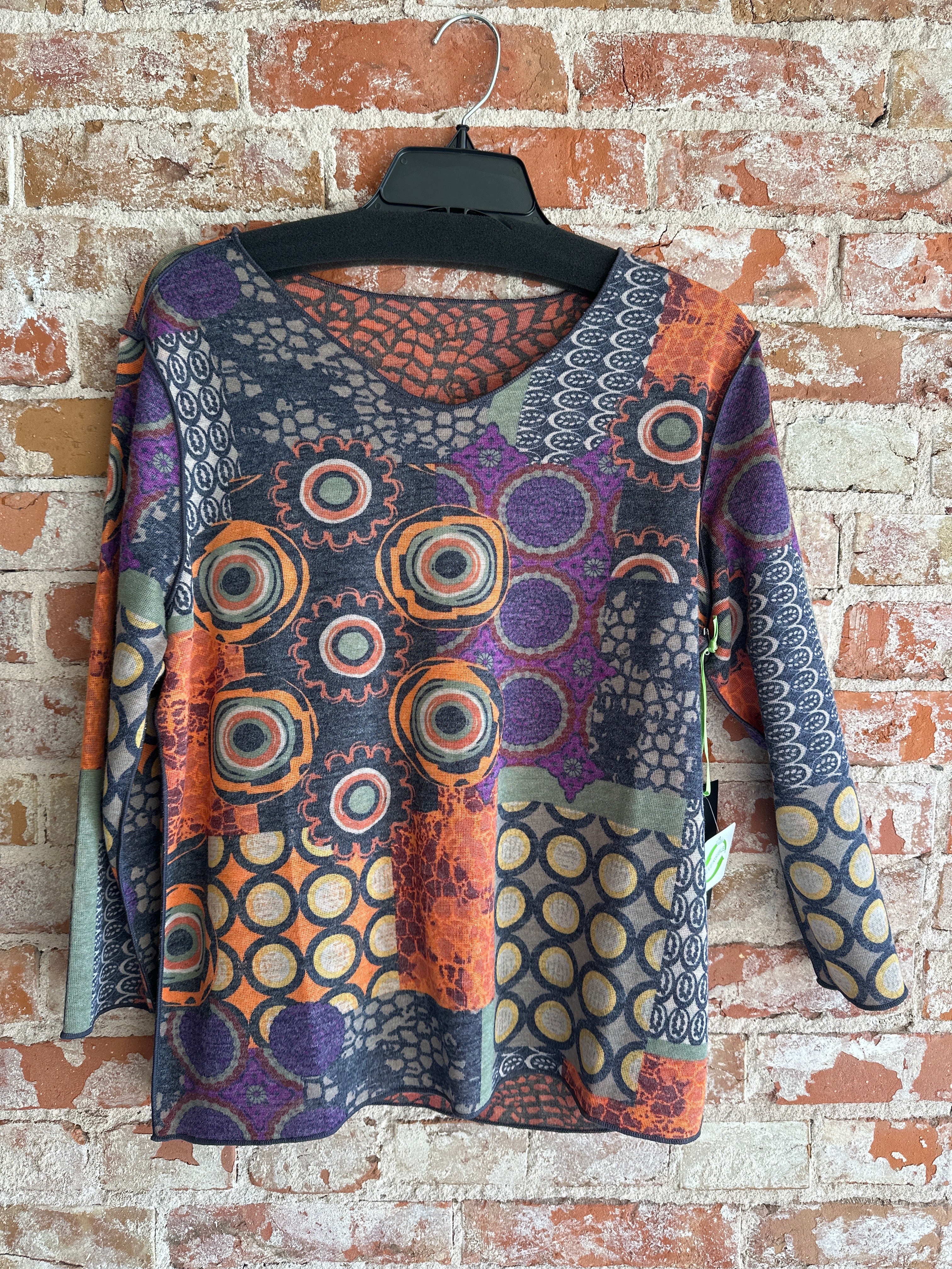 Trisha Tyler orange reversible Top