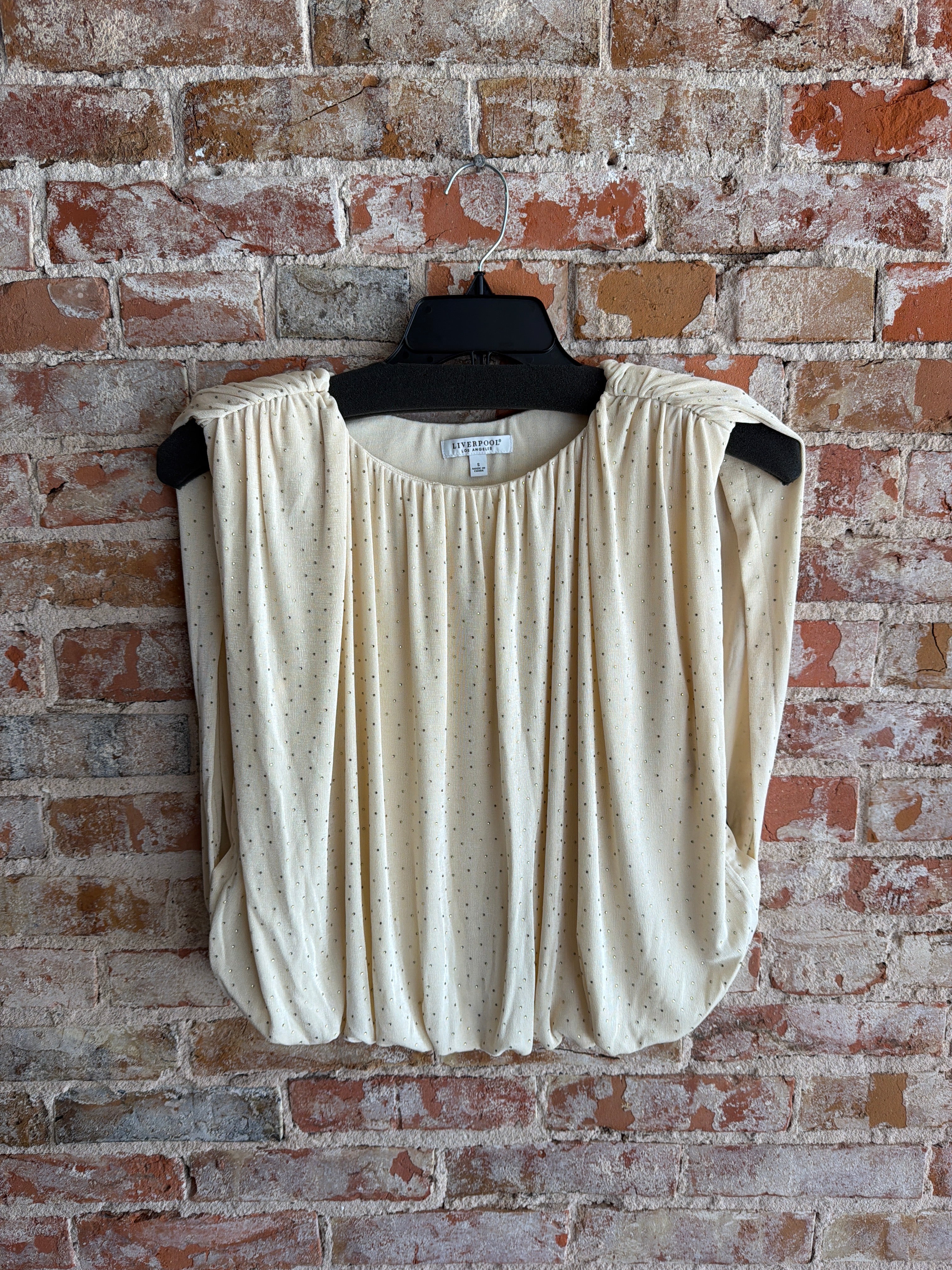 Liverpool Sleeveless Draped Tank