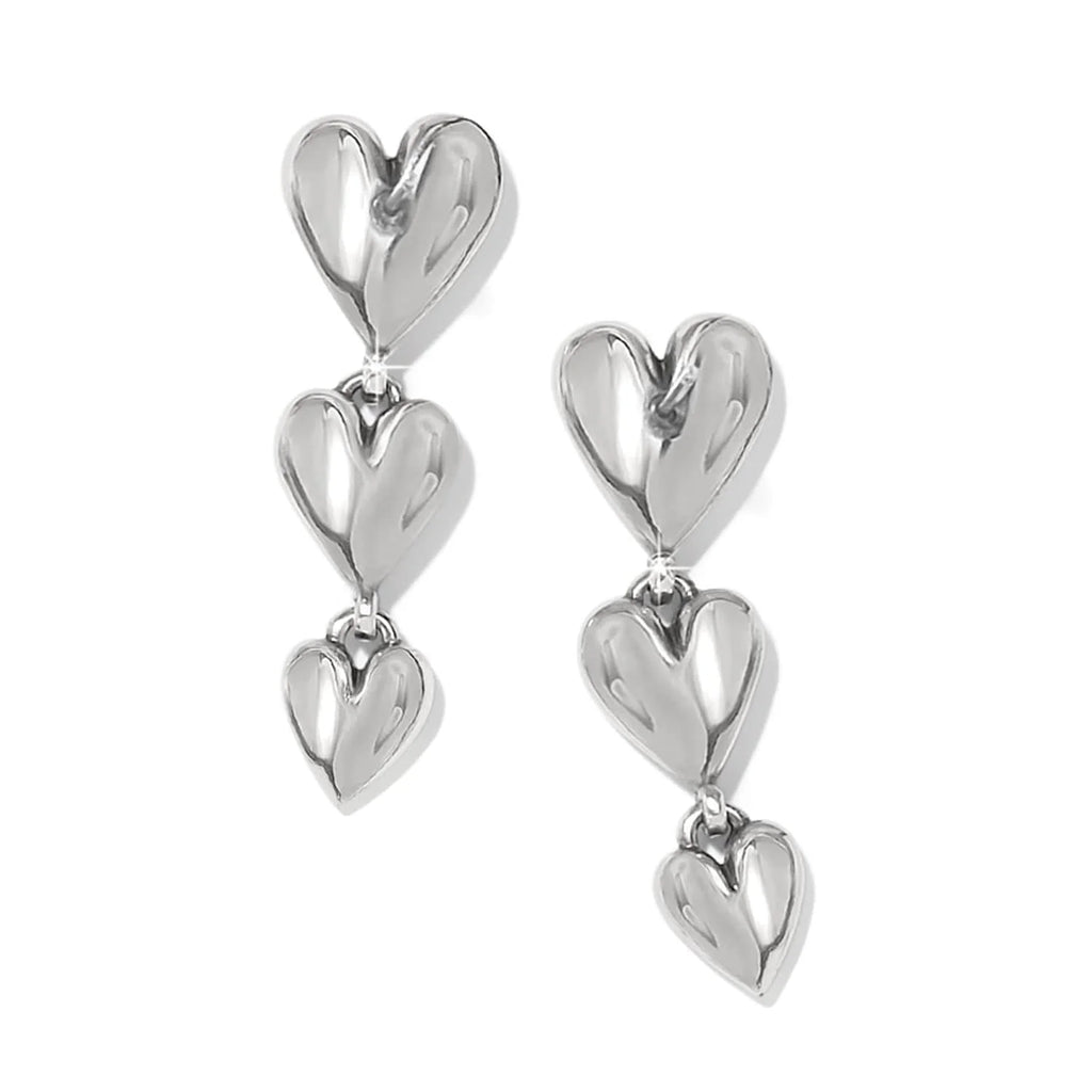 Brighton Cascade Heart Trio Post Drop Earrings