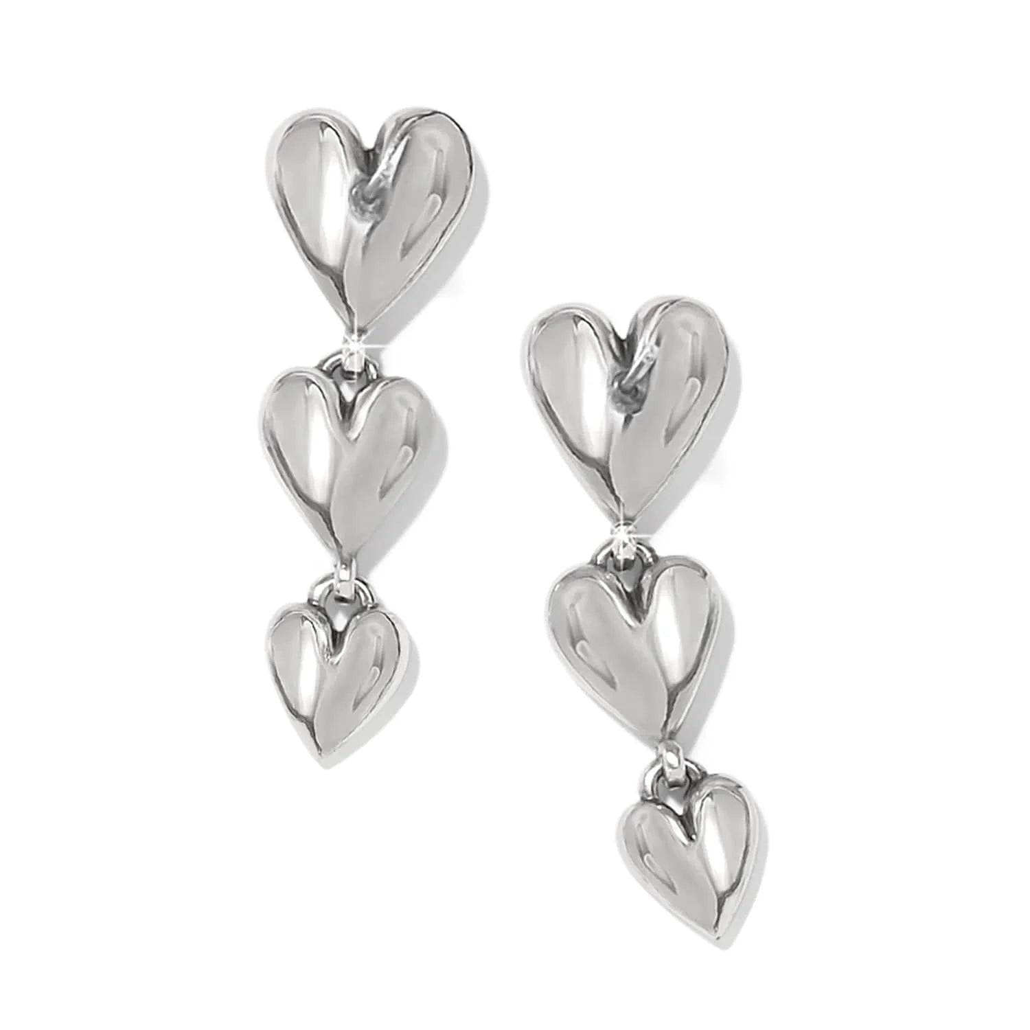 Brighton Cascade Heart Trio Post Drop Earrings