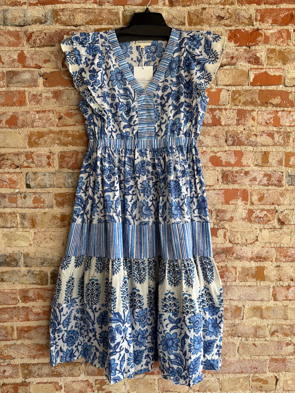 Jayshree Kavita Blue midi dress